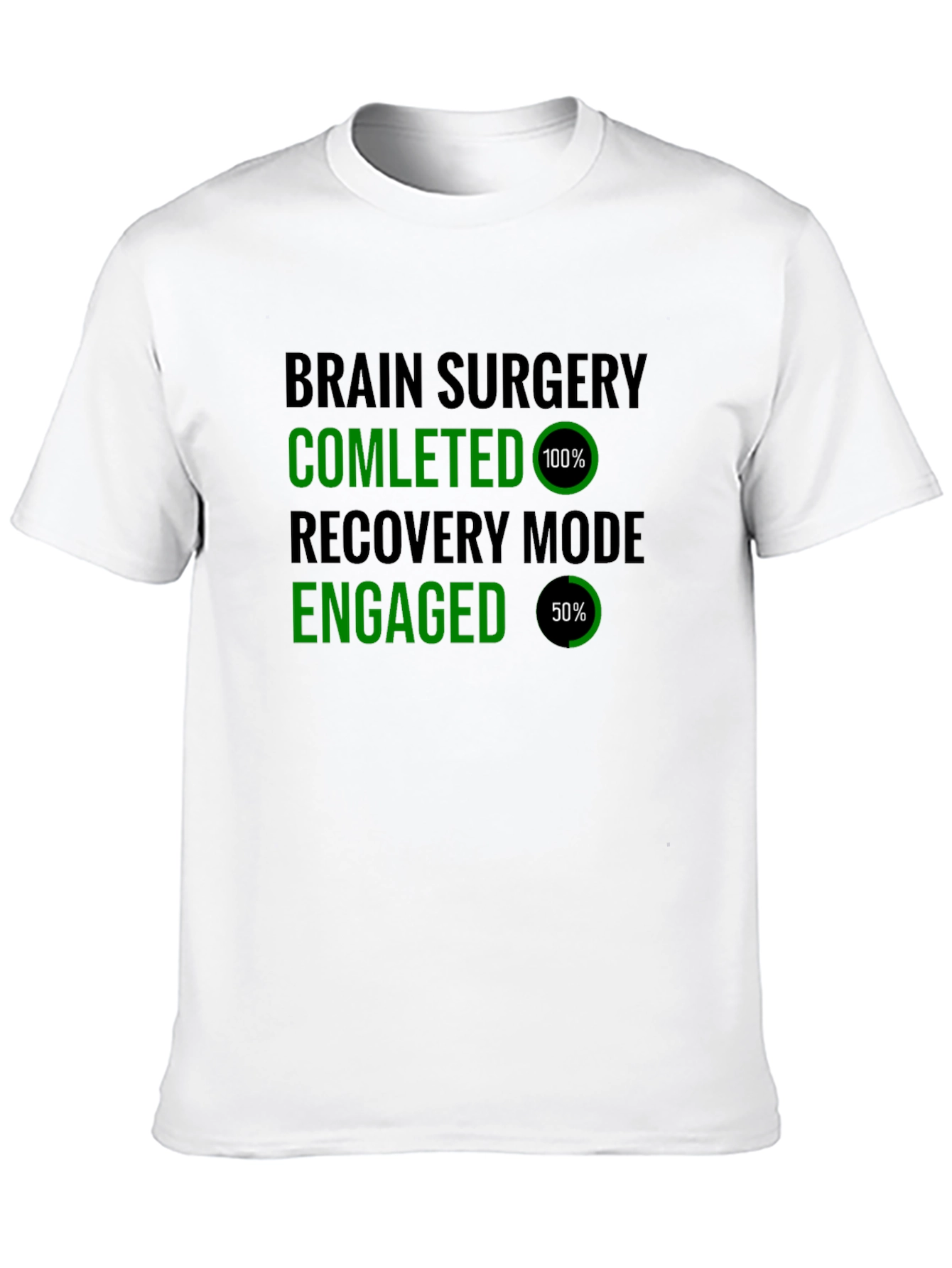 Black Brain Surgery Recovery Mode T-Shirt Funny view 10