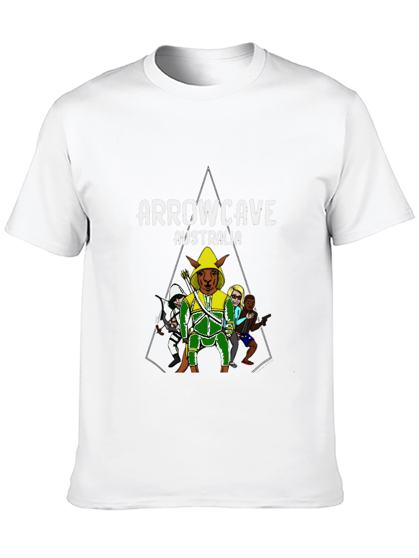Black Arrowcave Australia T-Shirt Black view 10