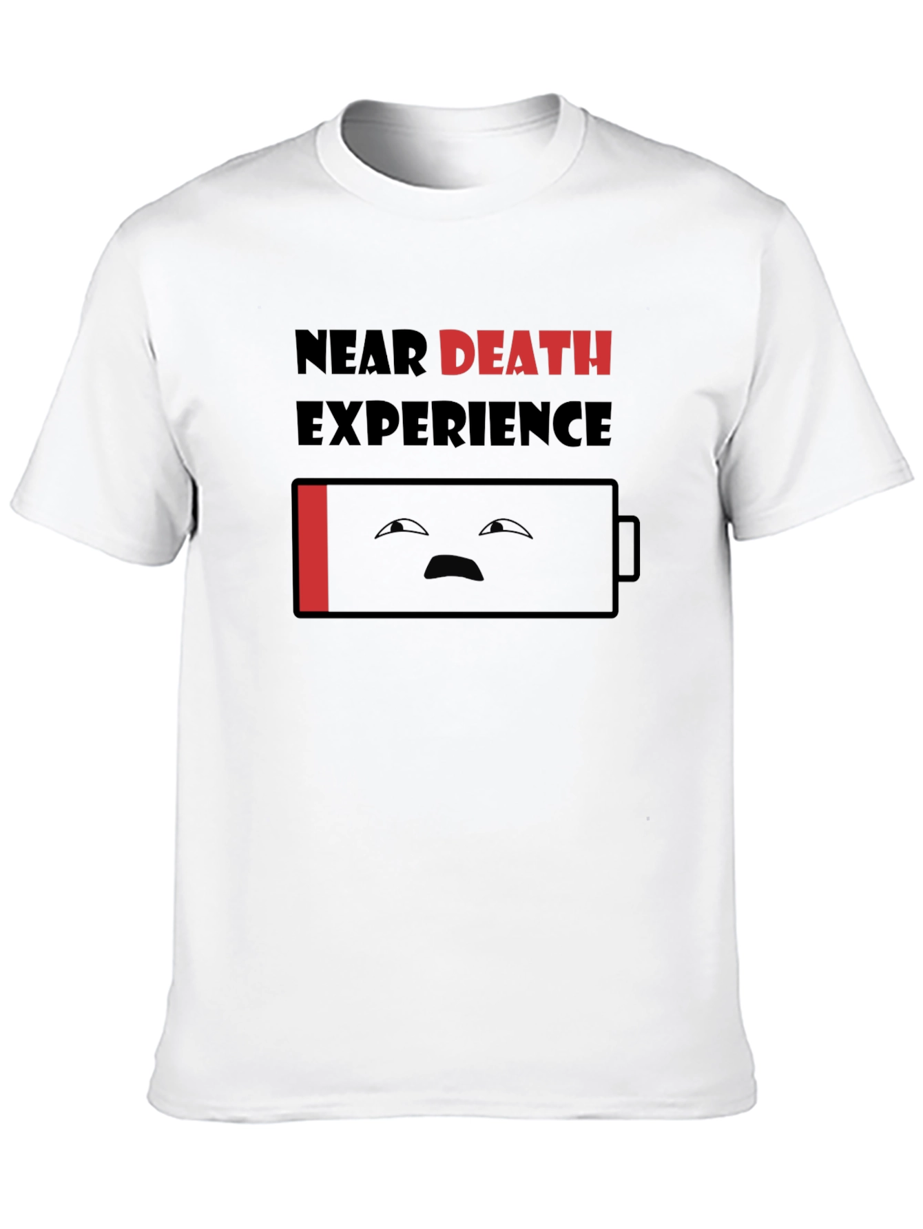 Black Near Death Experience Funny Graphic T-Shirt view 10