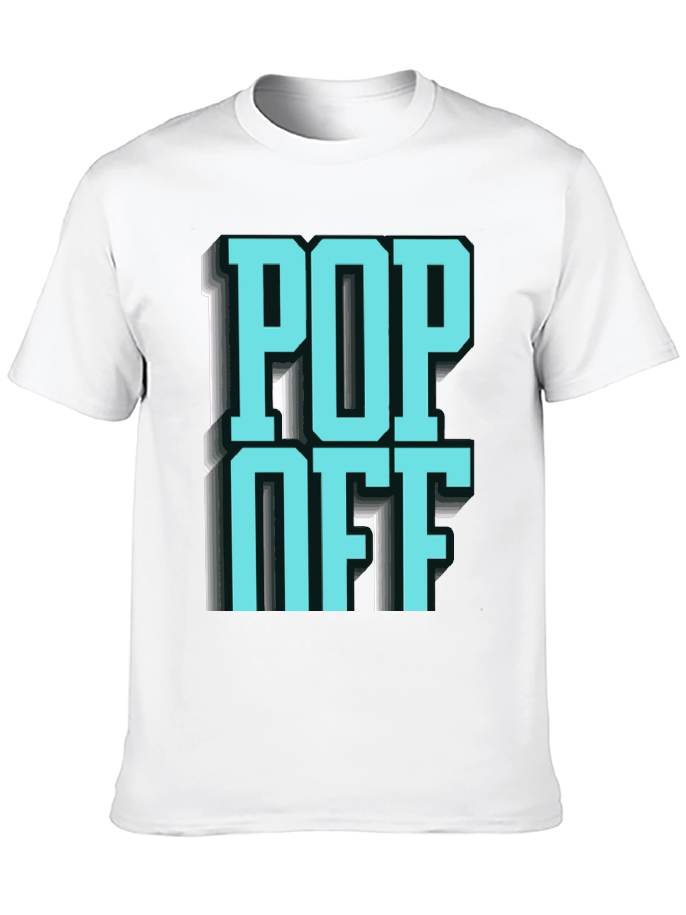 Black Pop Off Graphic T-Shirt - Statement Tee view 10