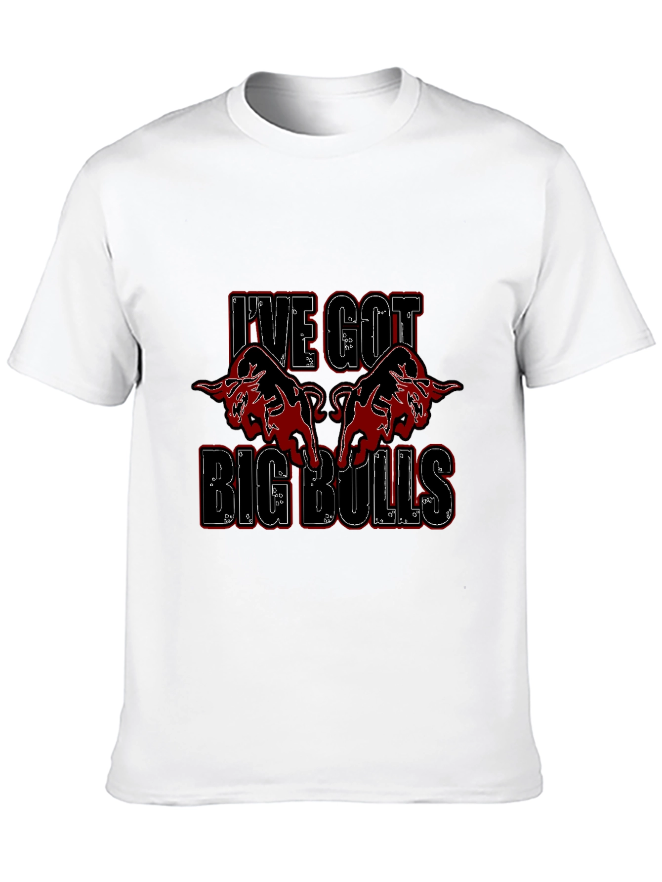 Black I've Got Big Bulls Graphic T-Shirt view 10
