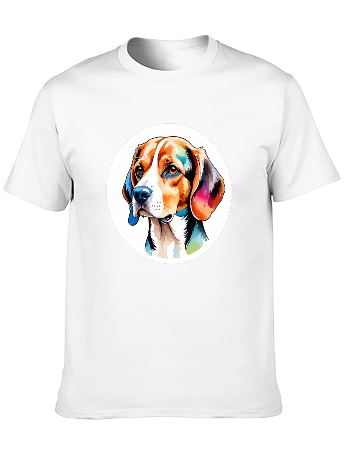 Black Dog Art Graphic Black T-Shirt view 10
