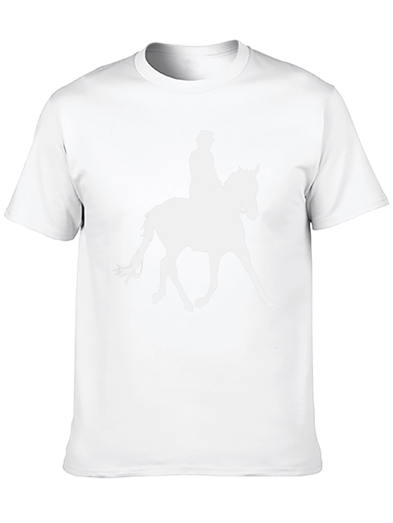 Black Equestrian T-Shirt - Horse Riding Silhouette Tee view 10
