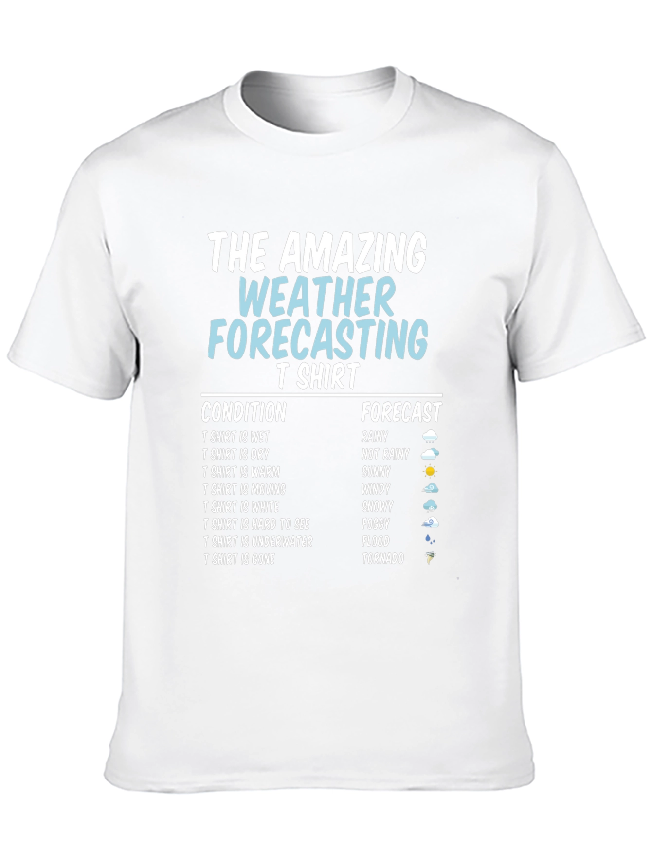 Black Amazing Weather Forecasting T-Shirt - Funny Gift view 10