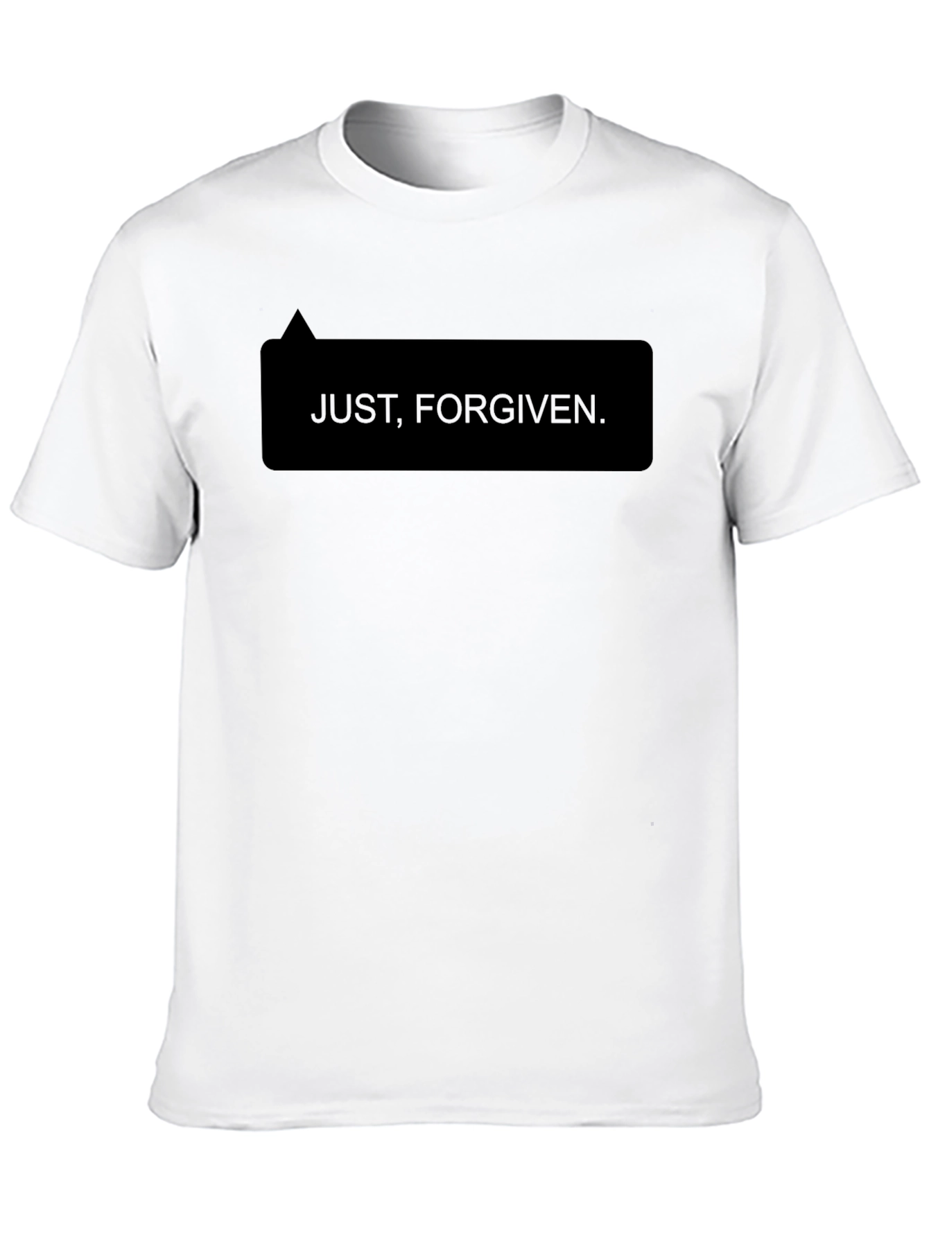 Black Just, Forgiven. Black T-Shirt view 10