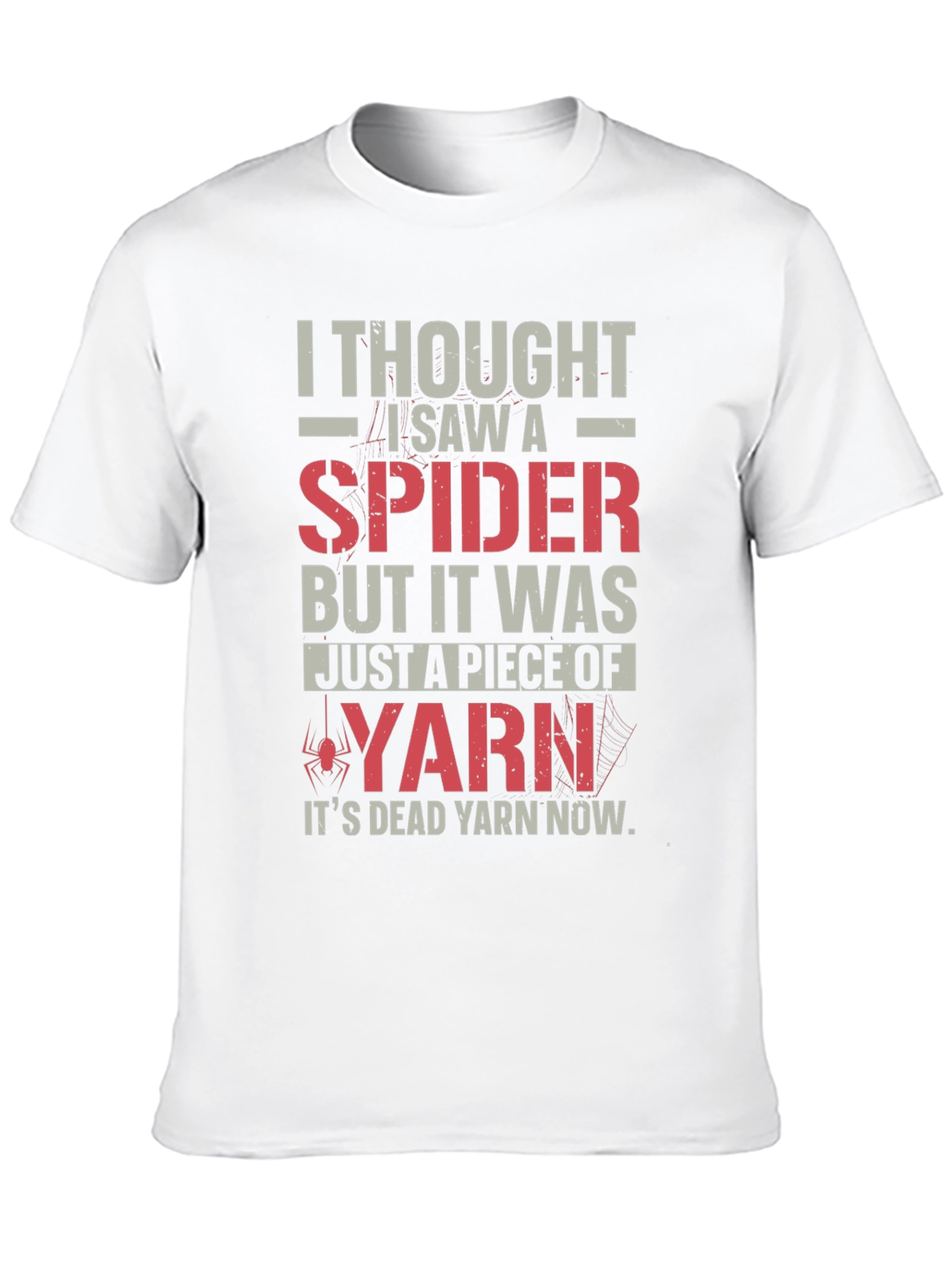 Black Funny Spider Yarn T-Shirt - Dead Yarn Now! view 10