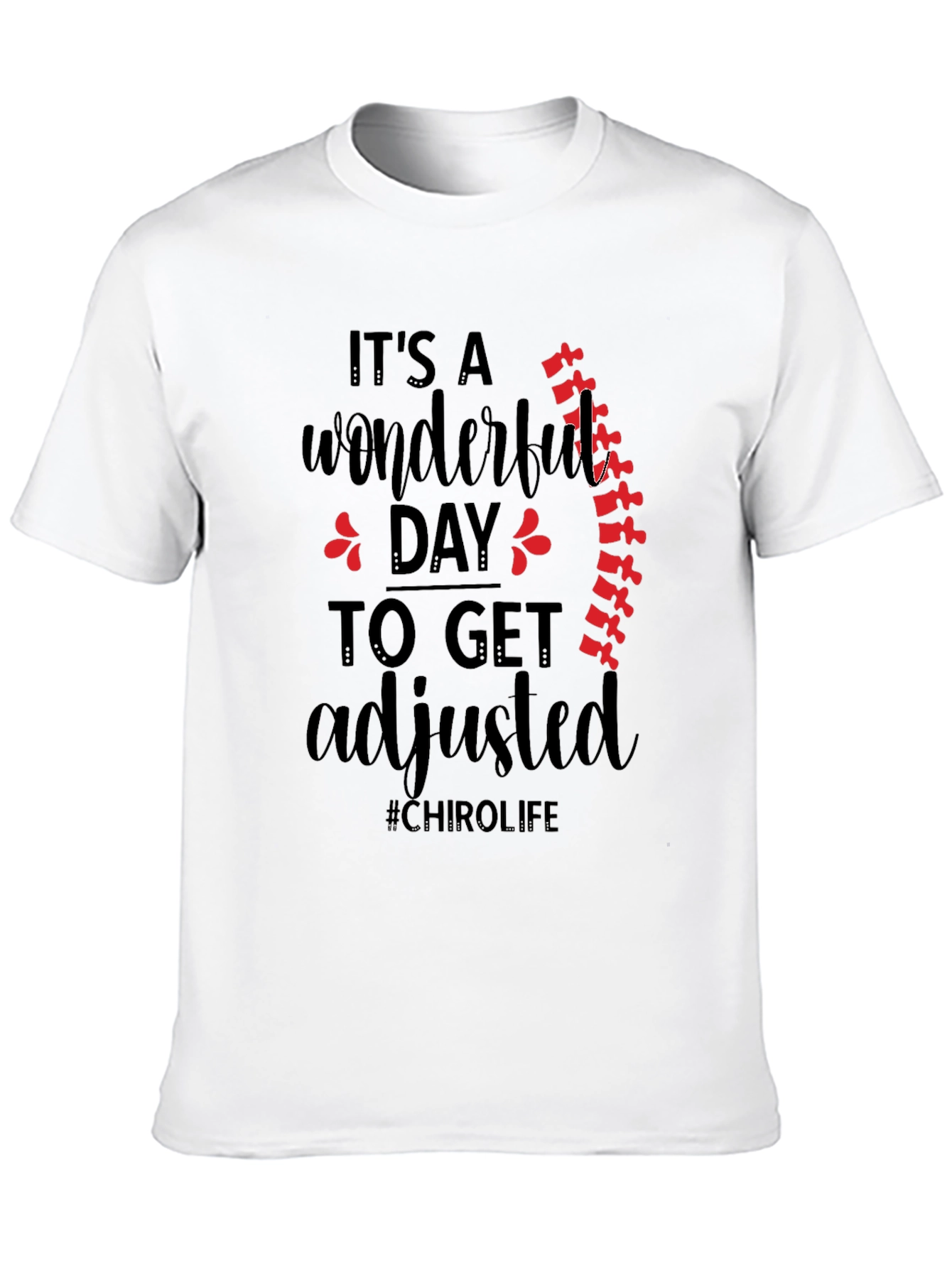 Black Chirolife Chiropractic Adjustment T-Shirt view 10