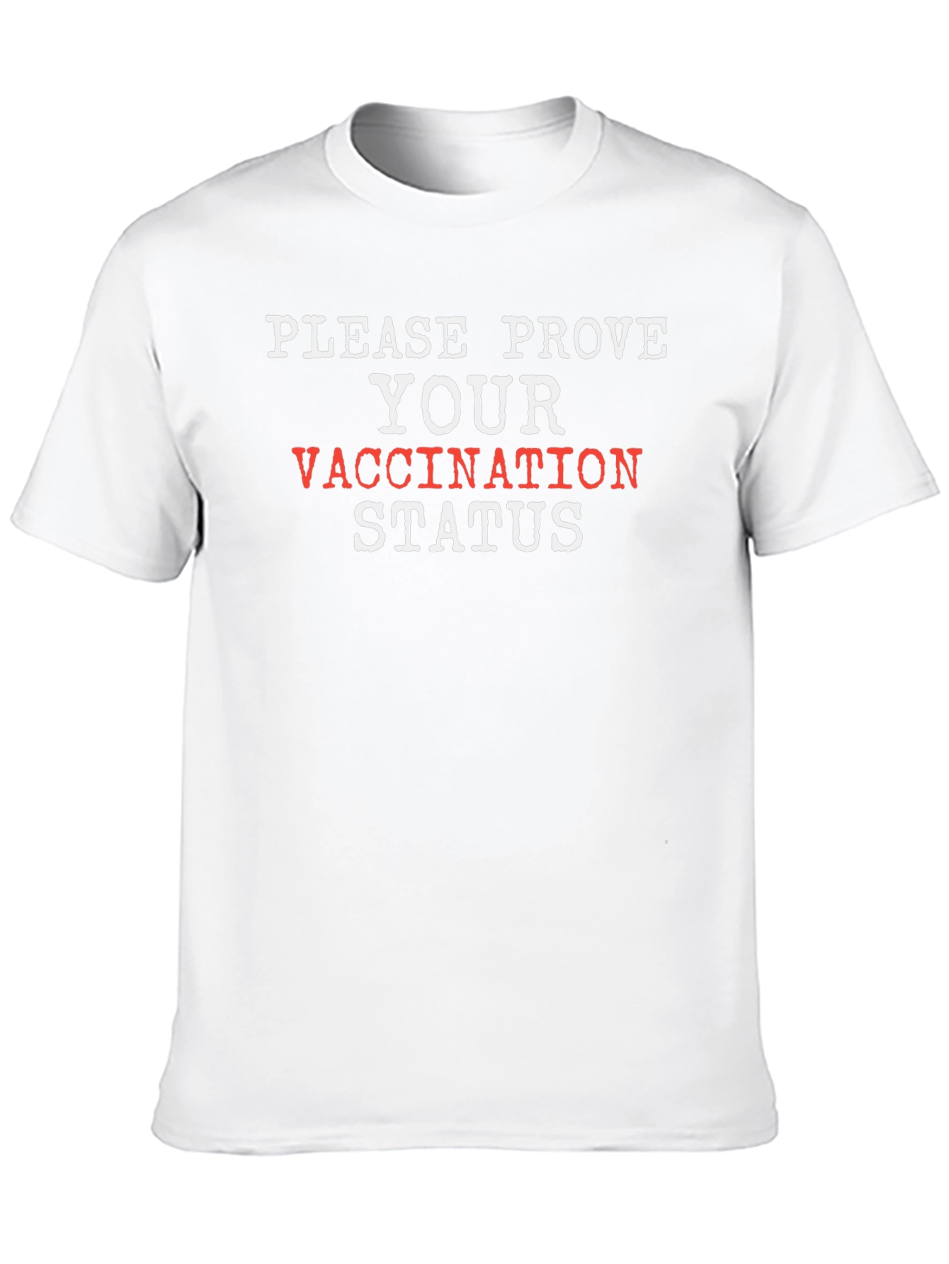 Black Prove Vaccination Status Graphic Tee view 10