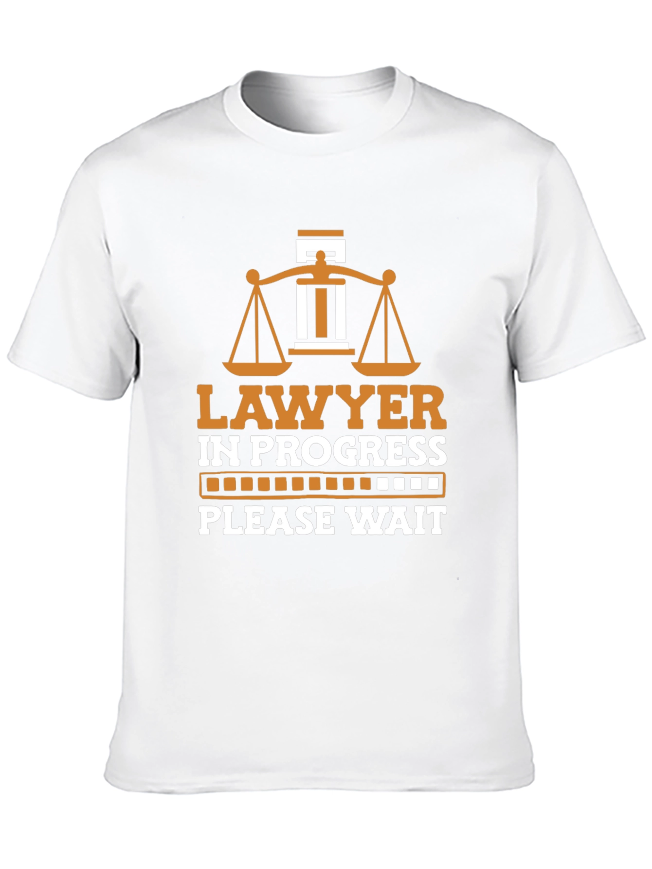 Black Lawyer In Progress Graphic Tee - Novelty Law Student Shirt view 10
