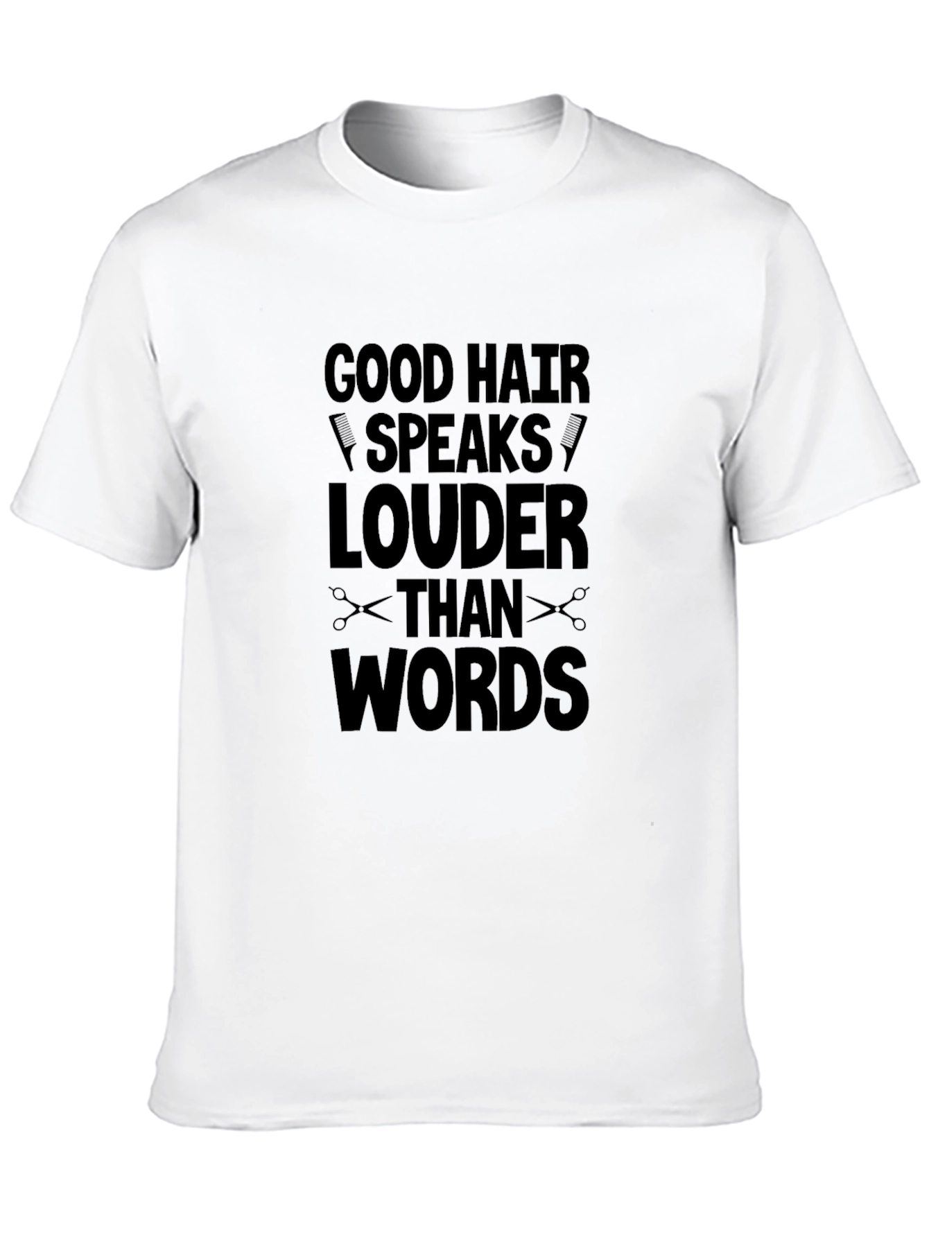 Black Good Hair Speaks Louder T-Shirt view 10