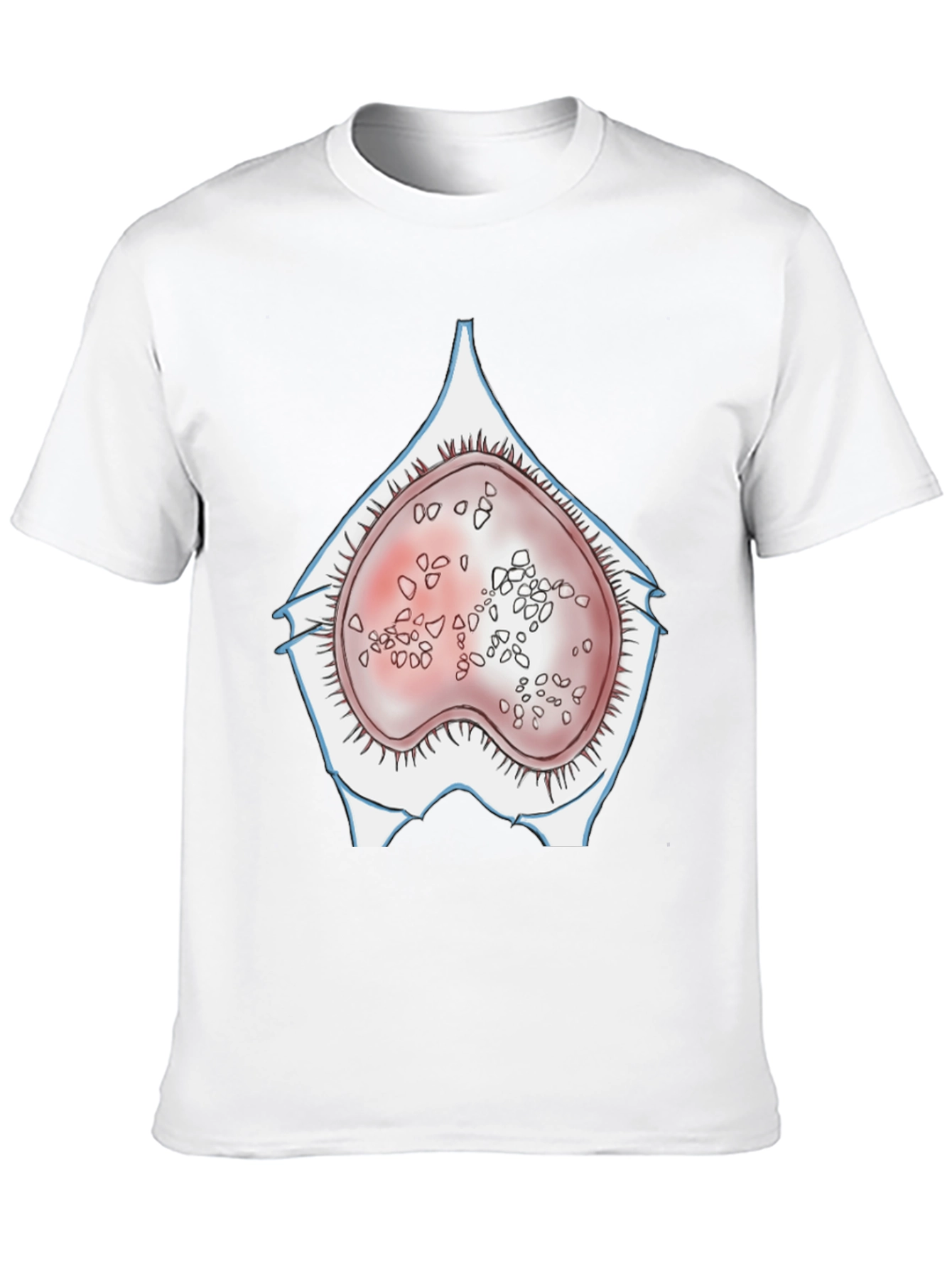 Black Anatomical Humor T-Shirt - "Germ Cell" view 10