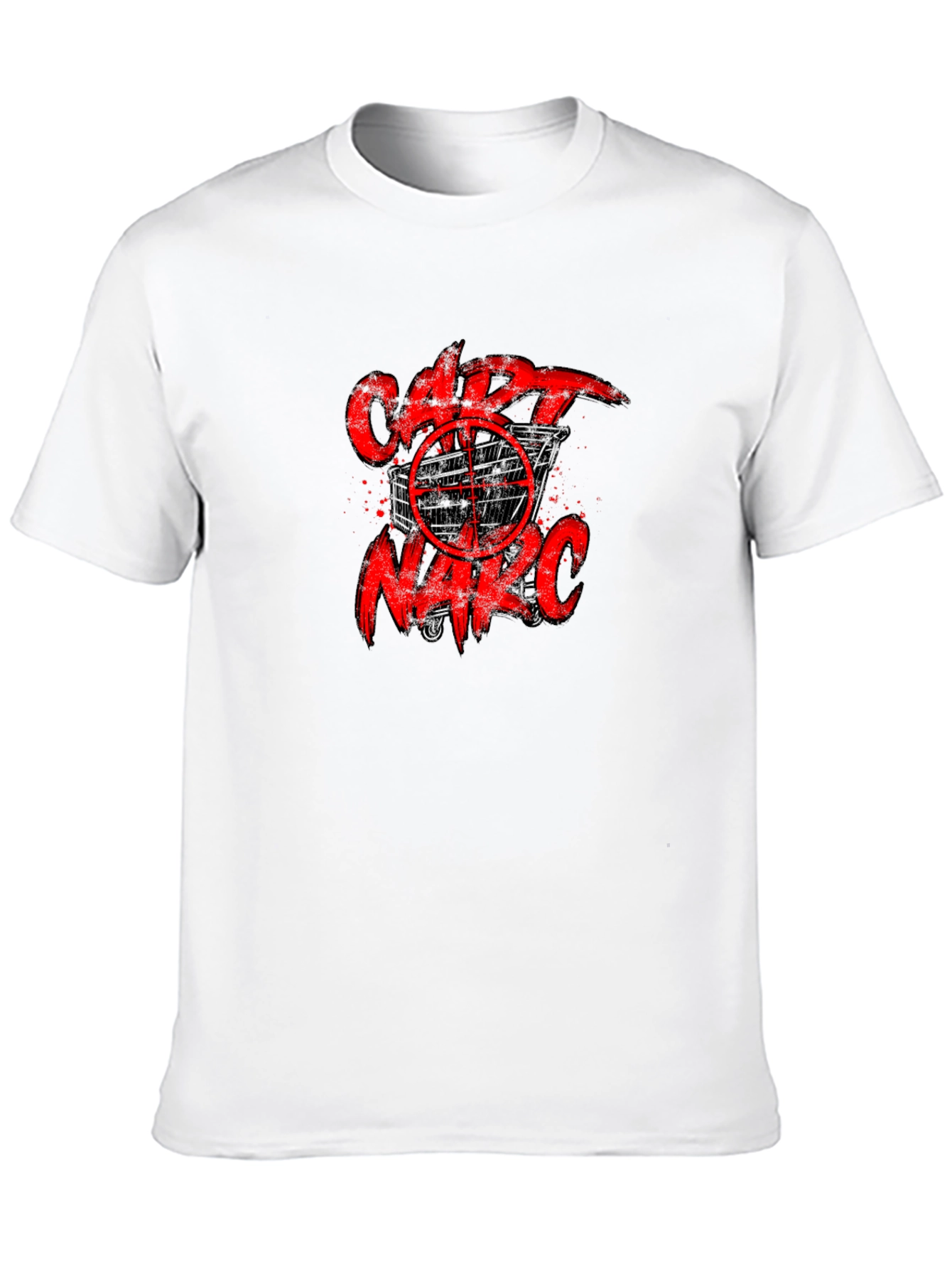 Black Cart Narc T-Shirt - Black Graphic Tee view 10