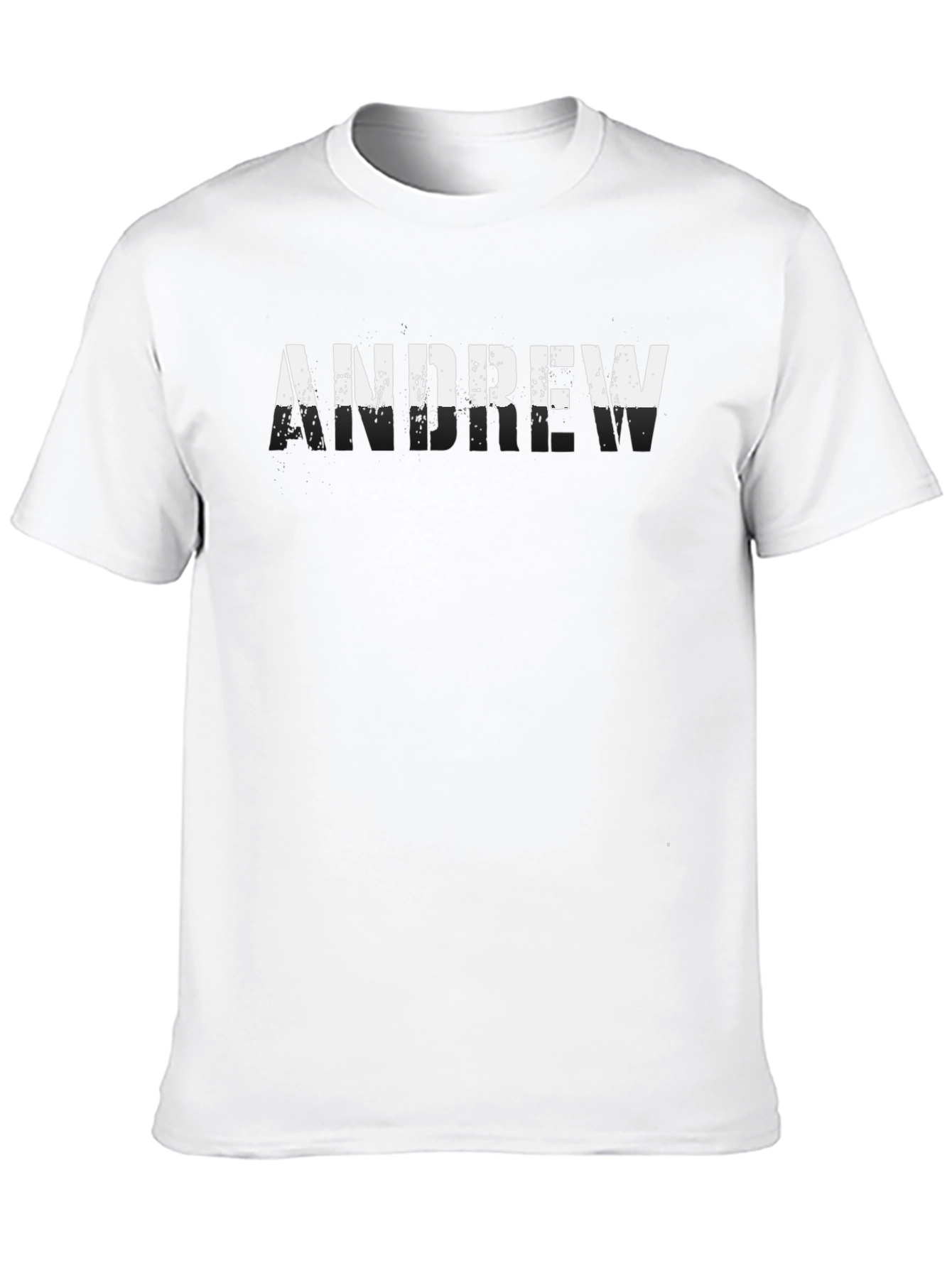 Black Men's Black T-Shirt - Personalized Name Tee view 10