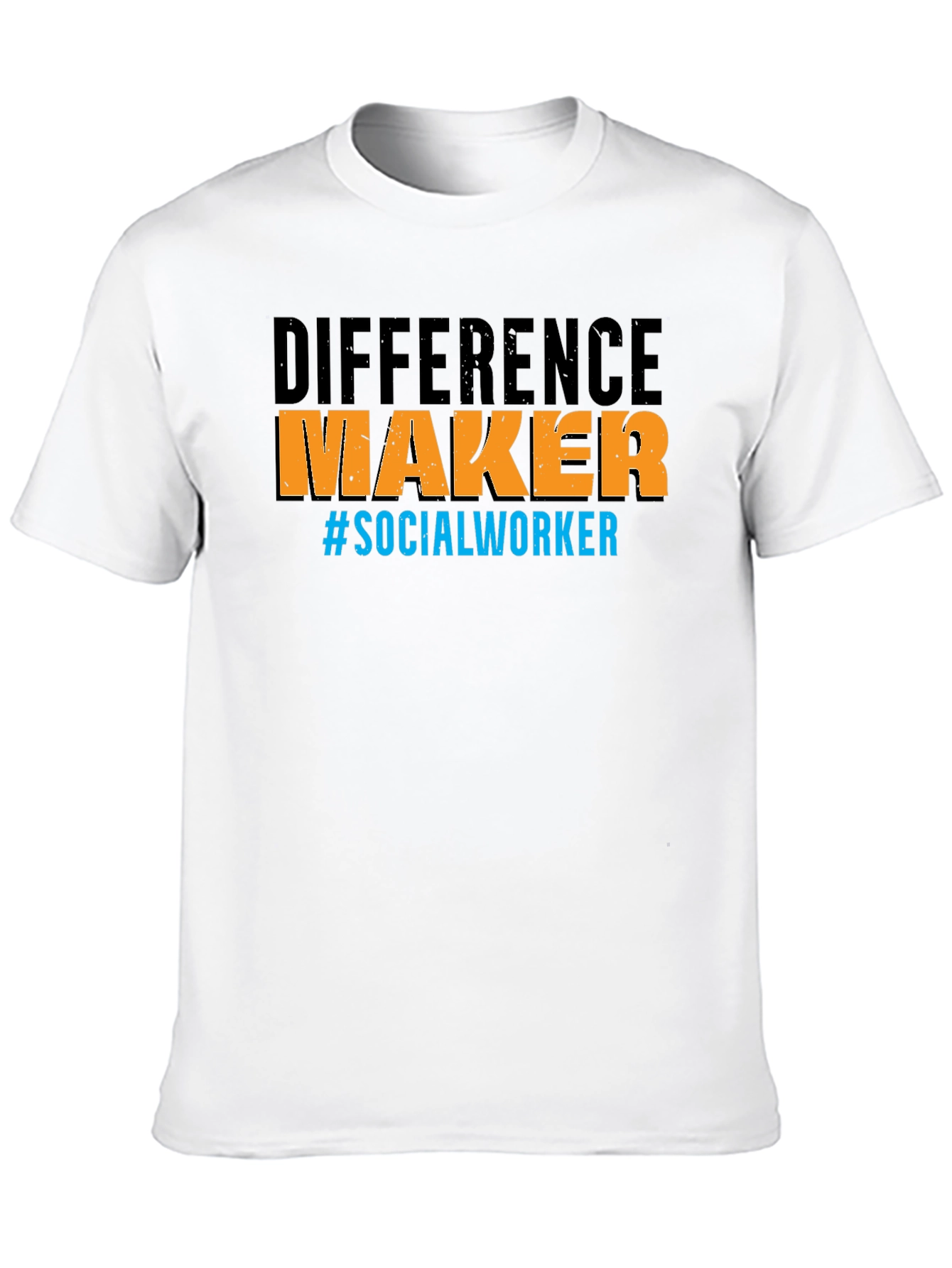 Black Difference Maker Social Worker T-Shirt view 10