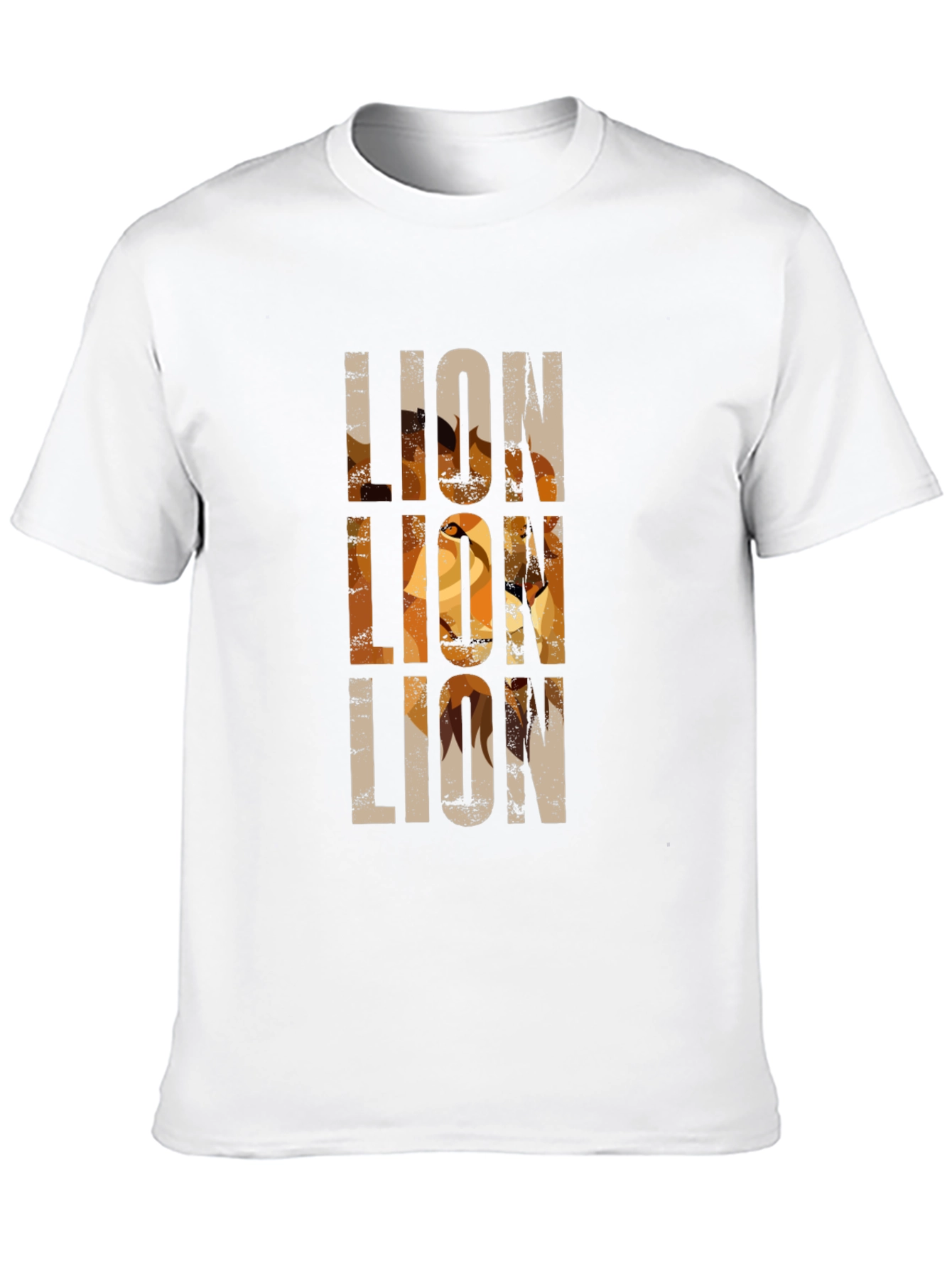 Black Lion Graphic Print Black T-Shirt view 10