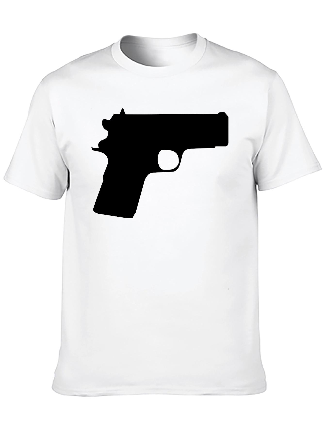 Black Gun Silhouette Graphic Tee - Black view 10