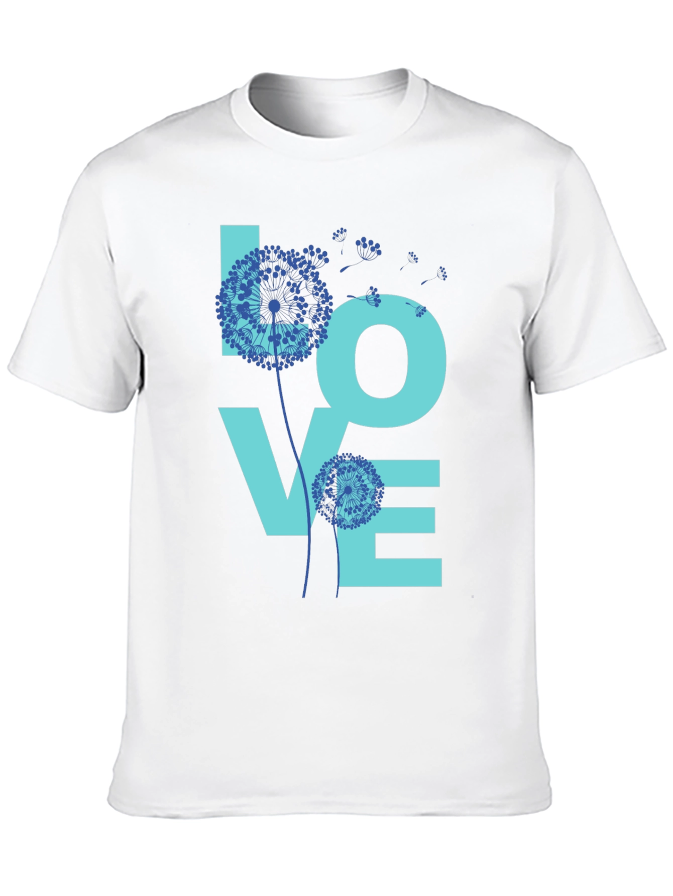 Black LOVE Dandelion Graphic T-Shirt view 10