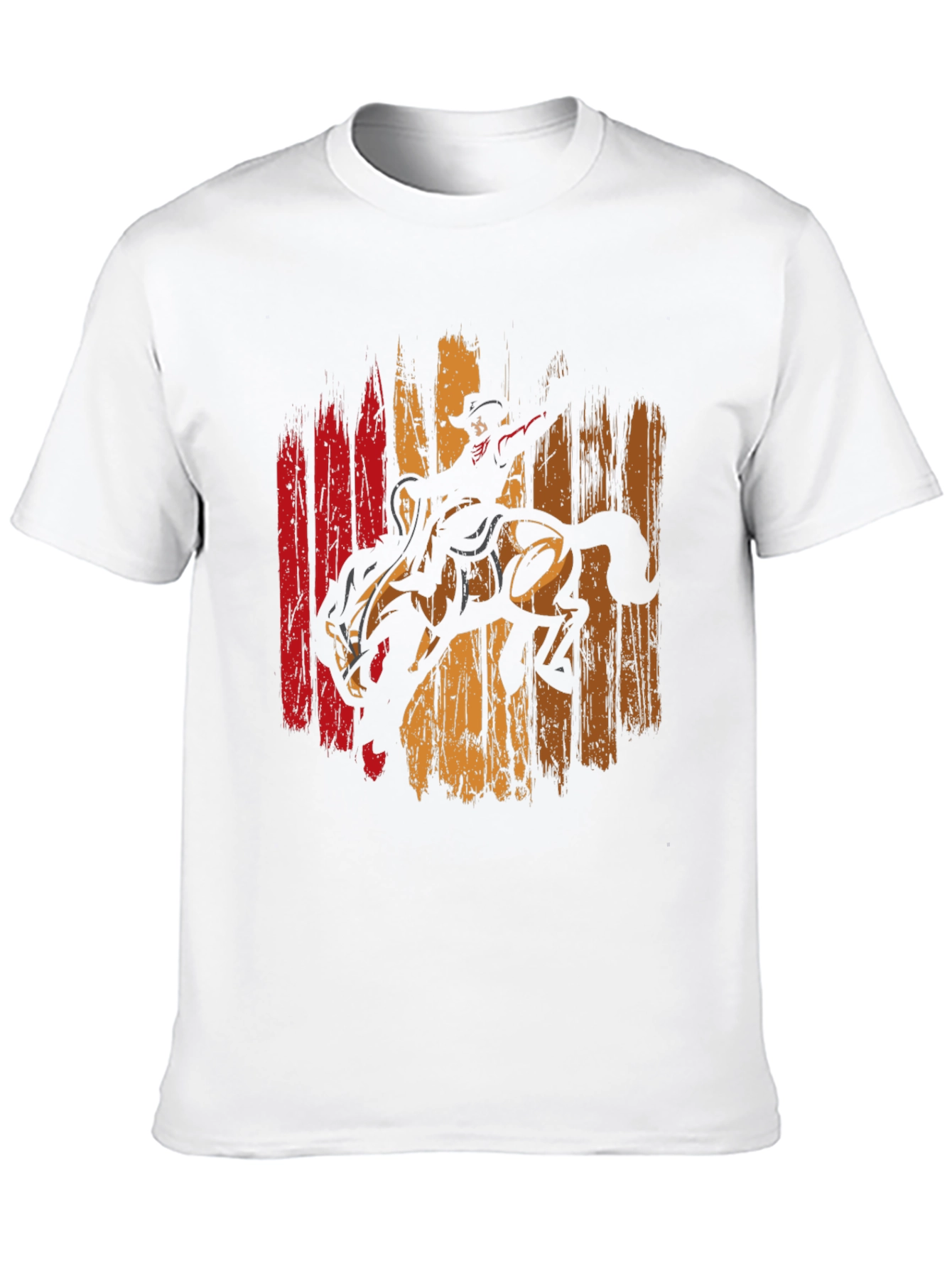 Black Rodeo Rider Graphic Tee - Vintage Style Cotton Shirt view 10