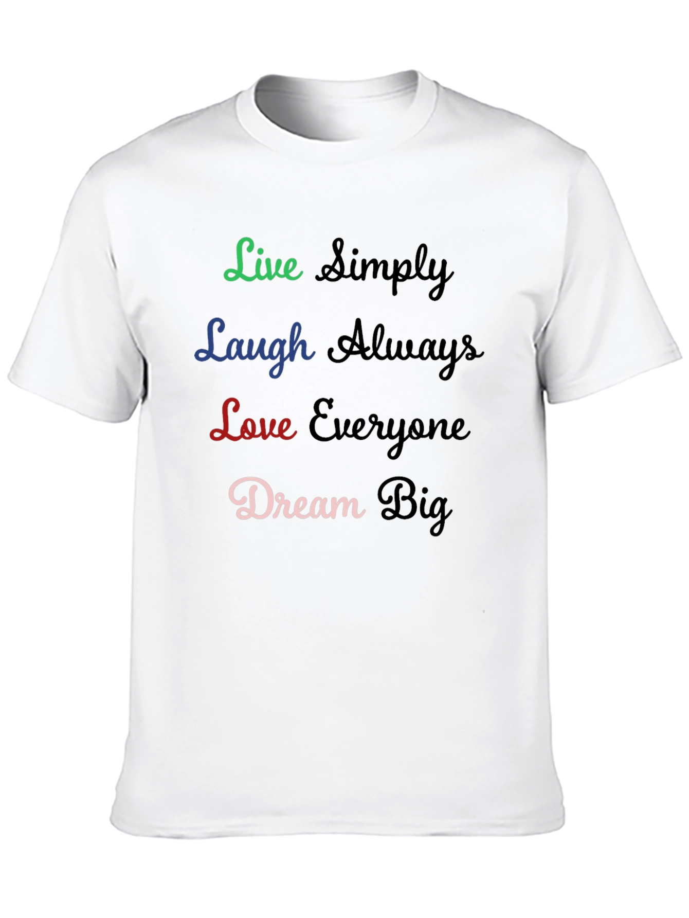 Black Live, Laugh, Love T-Shirt - Inspirational Graphic Tee view 10