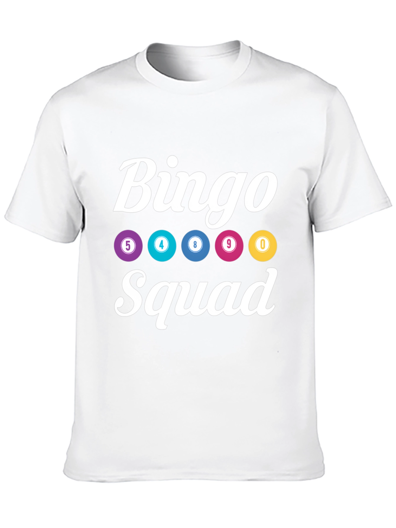 Black Bingo Squad T-Shirt - Lucky Numbers Graphic Tee view 10