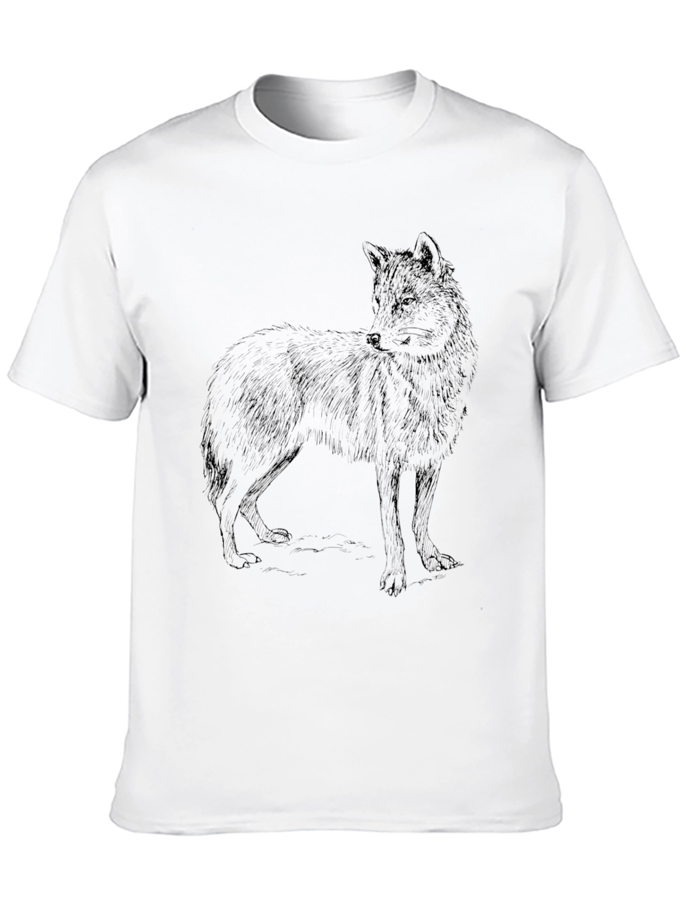 Black Black Wolf Graphic Tee - Men's Short Sleeve Shirt view 10