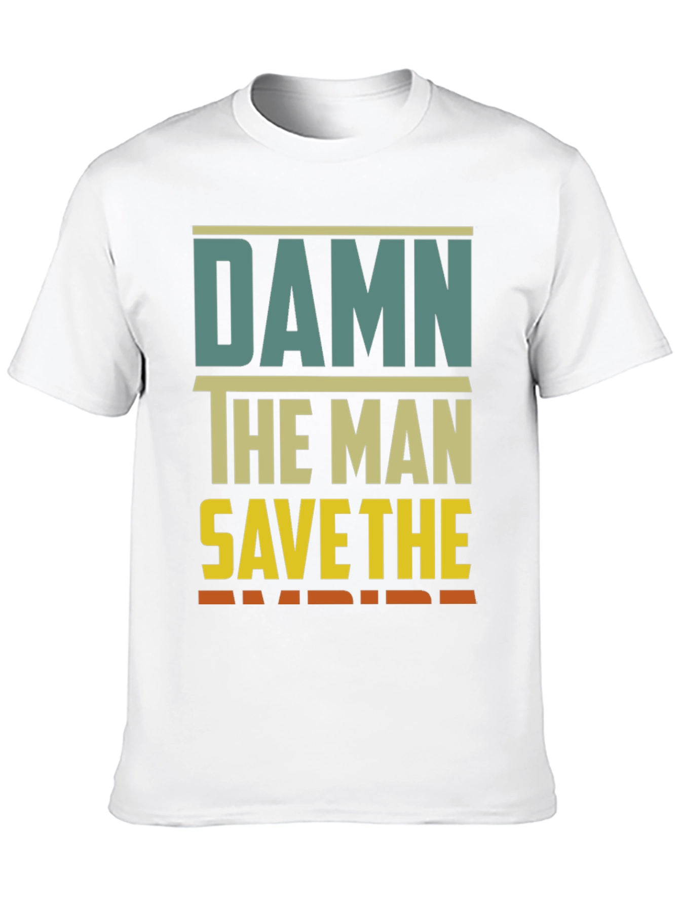 Black Damn The Man Save The Empire Graphic Tee view 10
