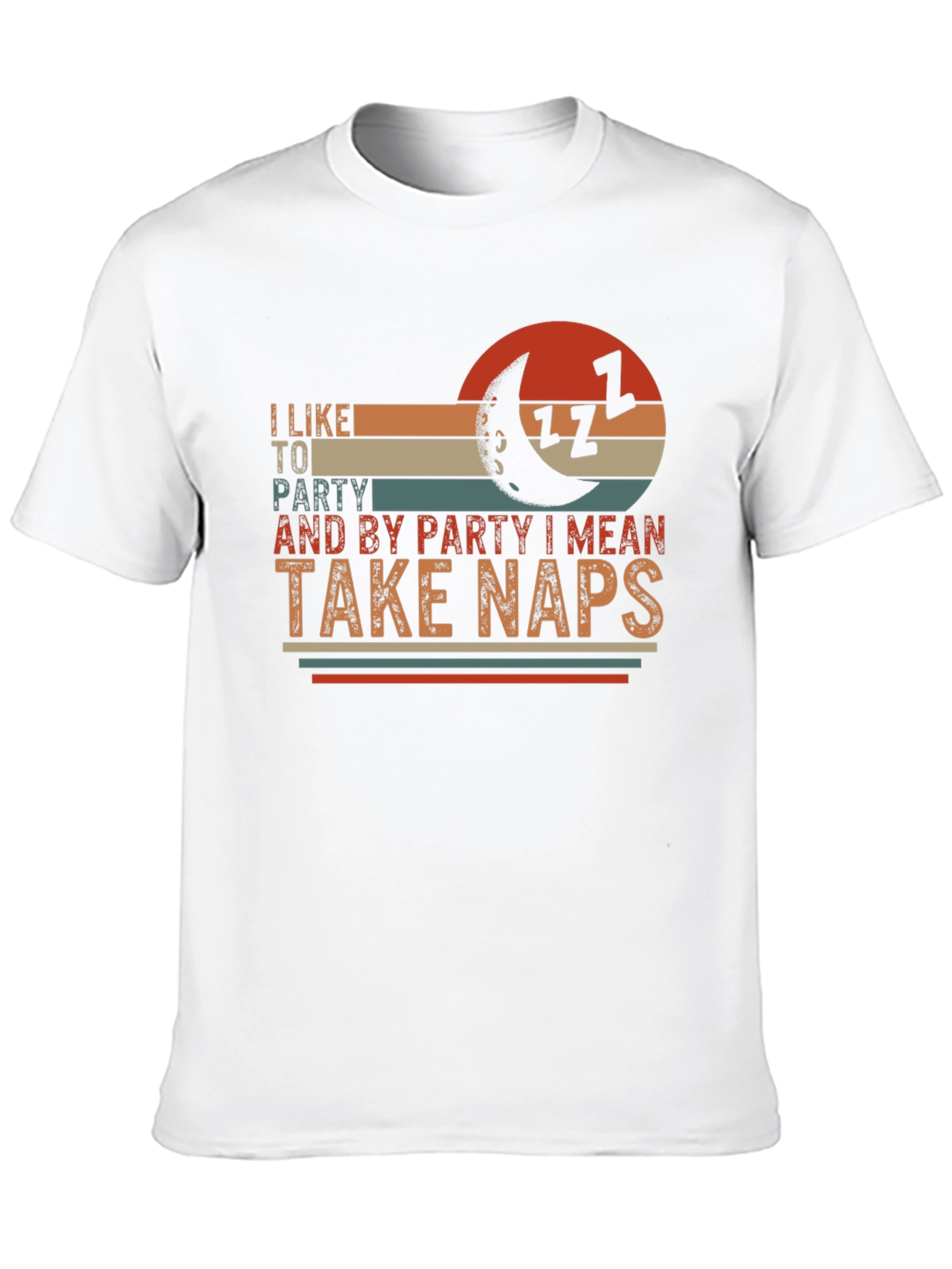 Black I Like to Party Take Naps Graphic T-Shirt view 10