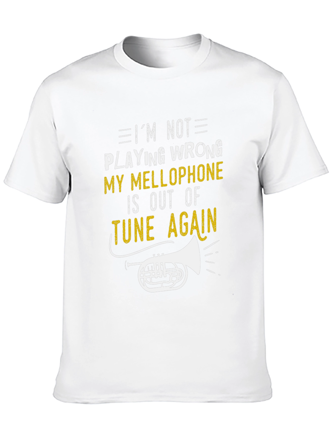 Black Funny Mellophone Player Black T-Shirt view 10