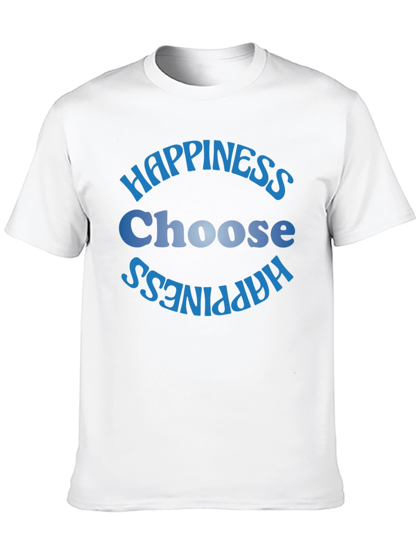 Black Choose Happiness T-Shirt - Black view 10