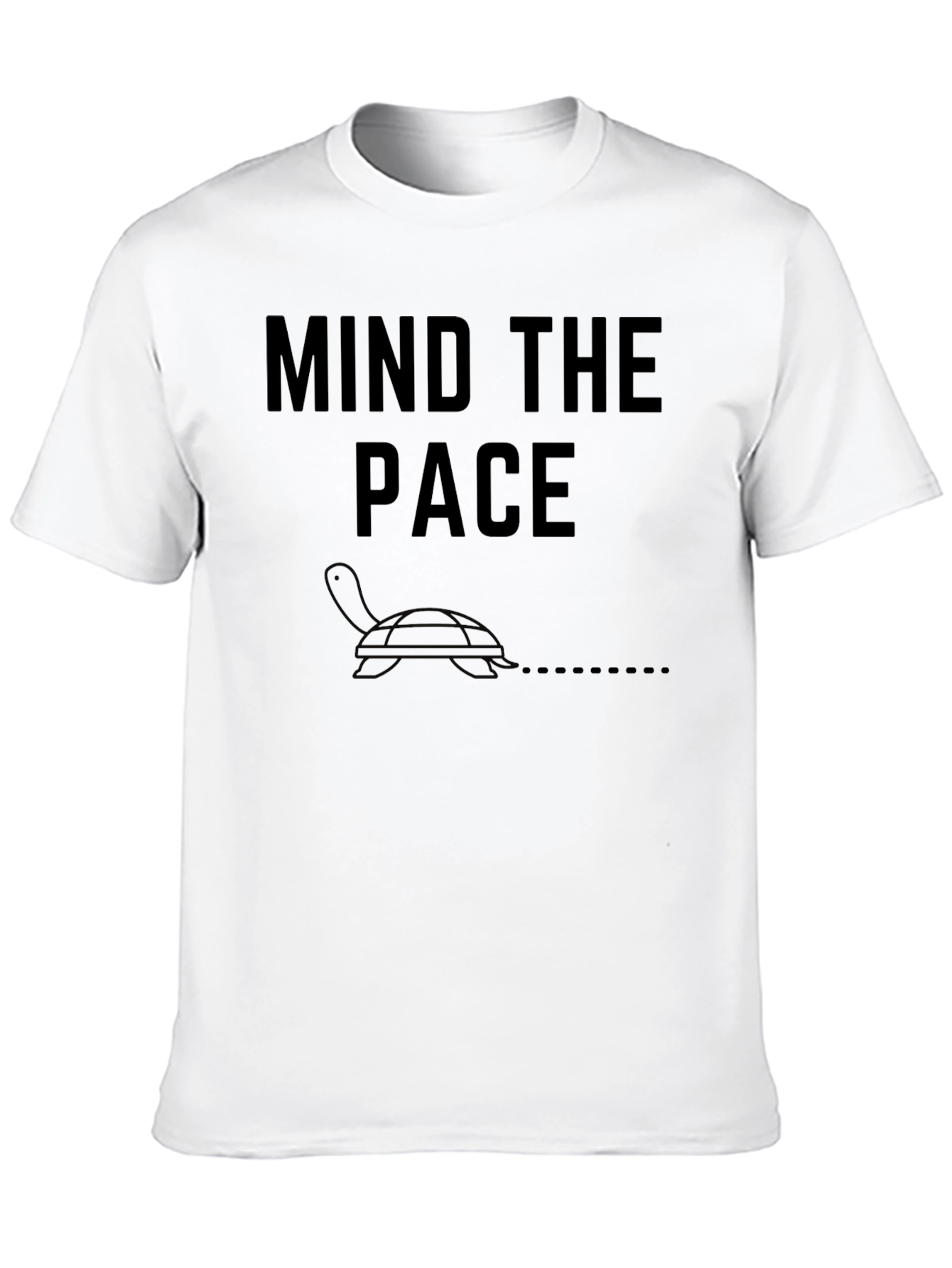 Black Mind the Pace Turtle Graphic Tee view 10