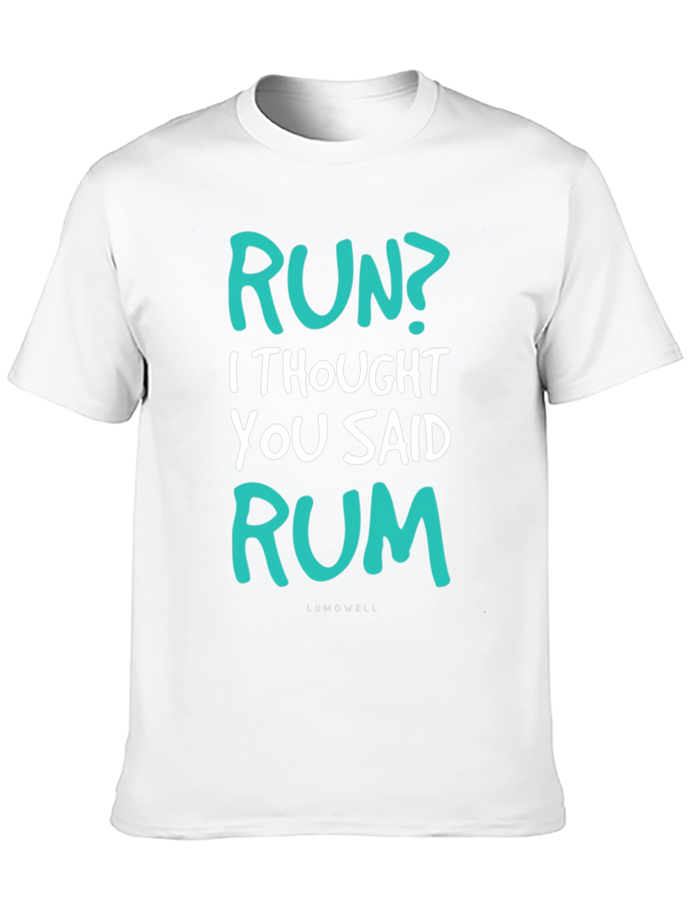 Black Funny Run? Rum! Graphic T-Shirt - Soft Cotton Tee view 10