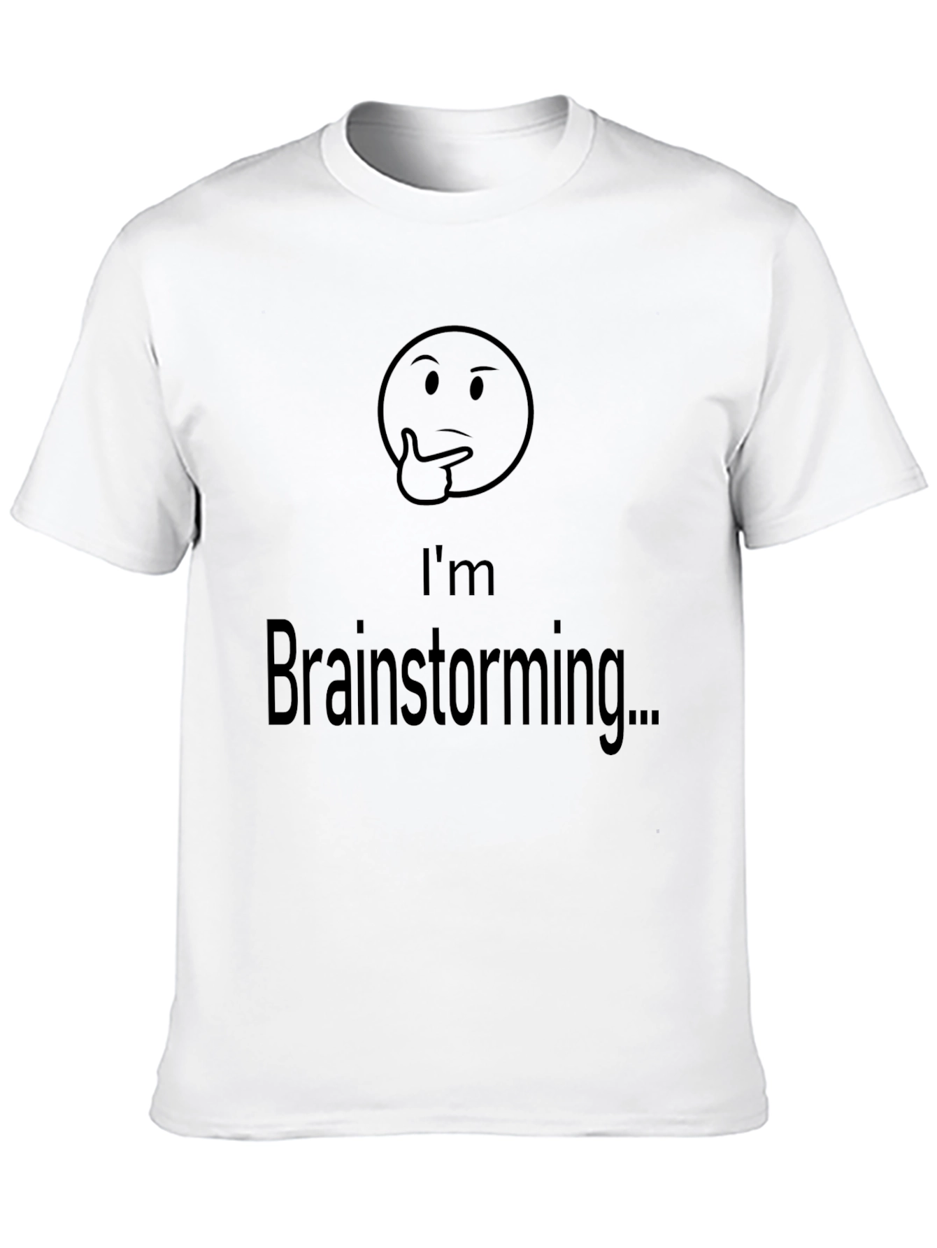 Black I'm Brainstorming T-Shirt view 10