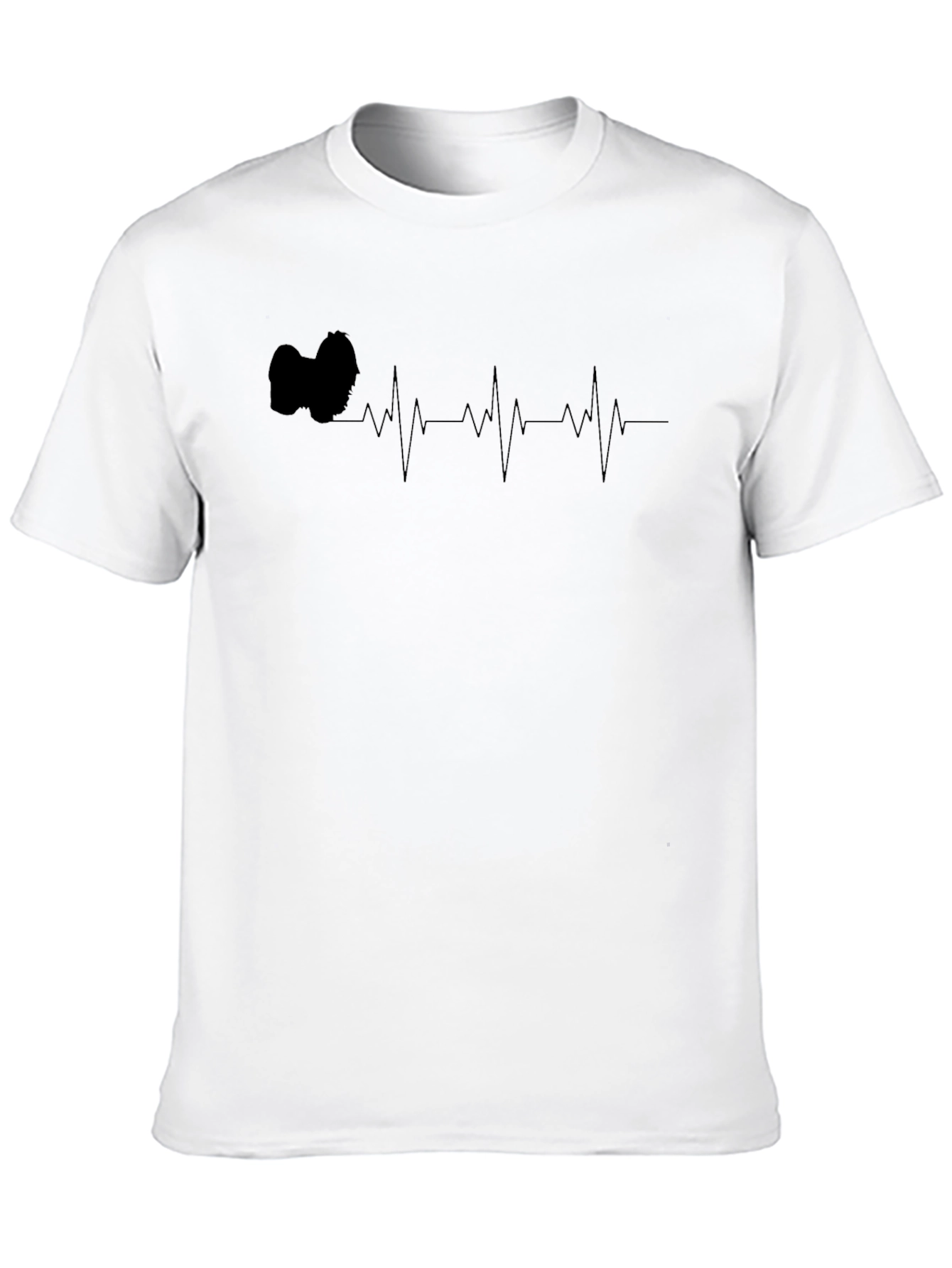 Black Dog Heartbeat T-Shirt - Black view 10