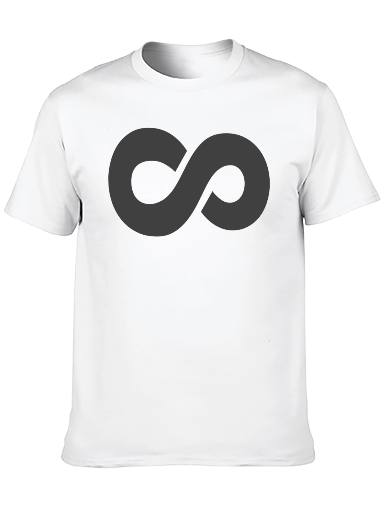 Black Infinity Symbol Black T-Shirt view 10