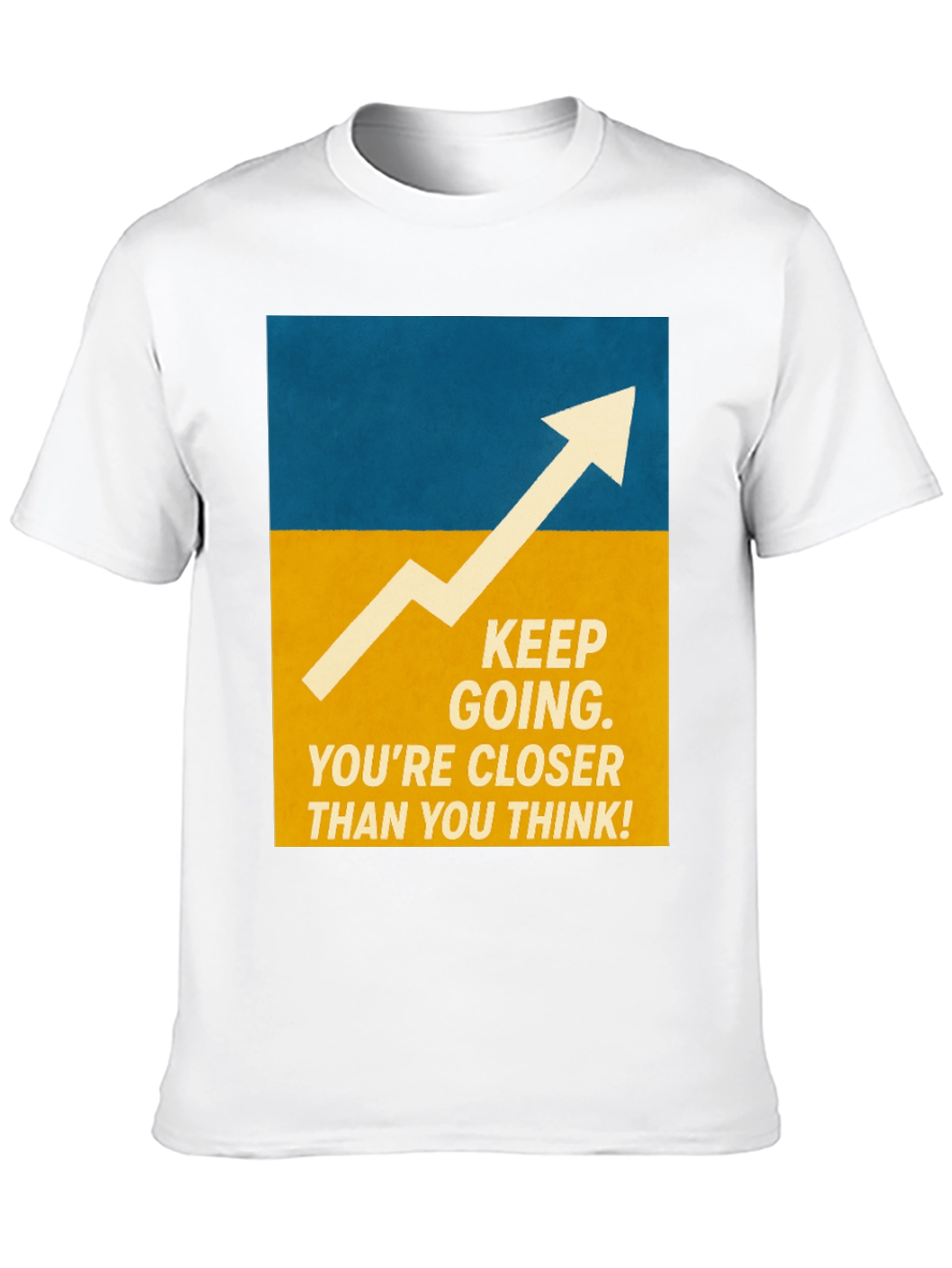 Black Motivational Graphic Tee - Keep Going! view 10