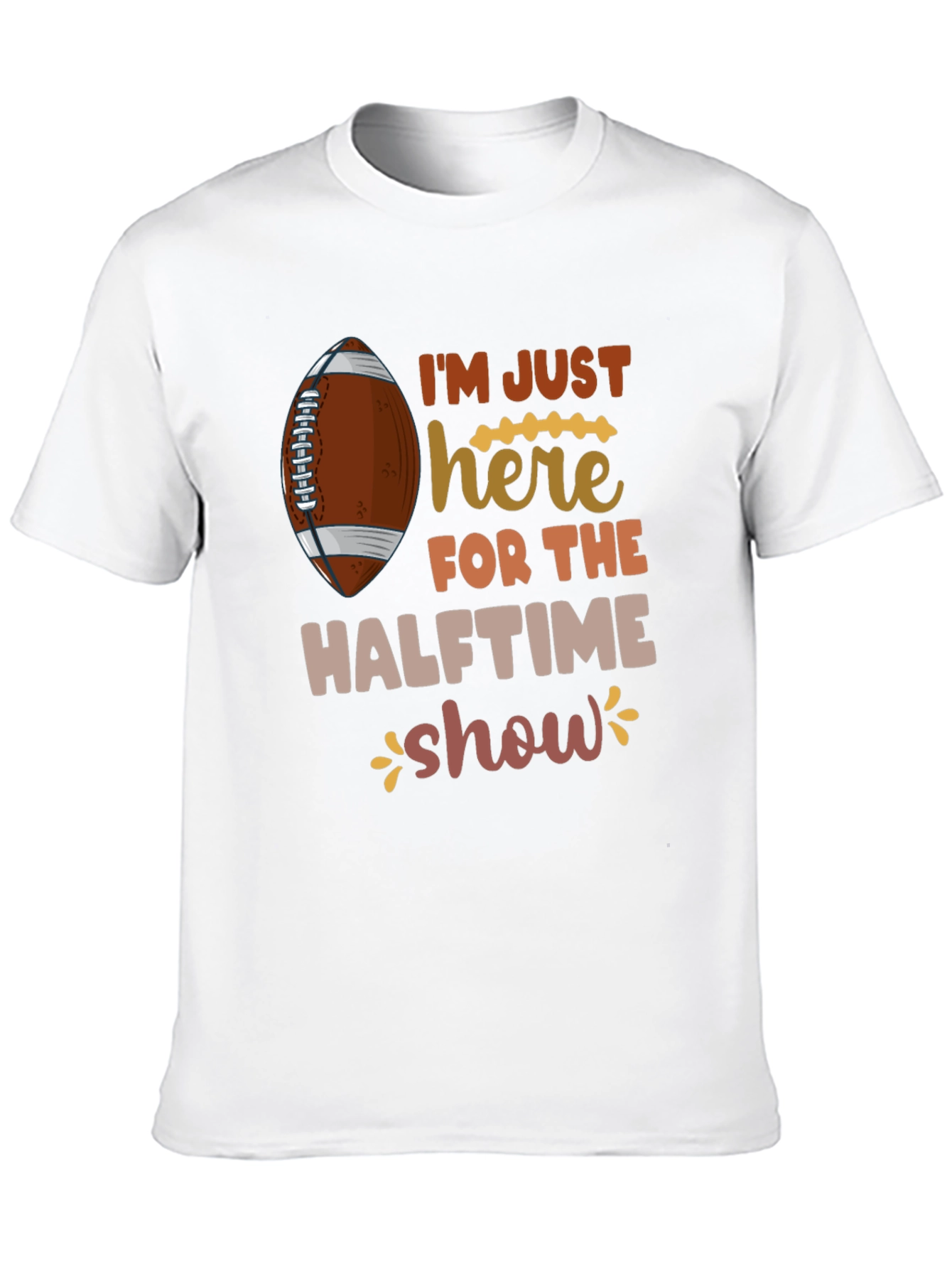 Black Halftime Show Football T-Shirt view 10