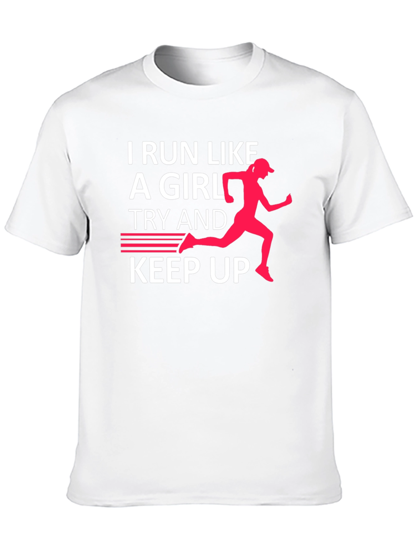 Black I Run Like A Girl T-Shirt - Funny Running Tee view 10