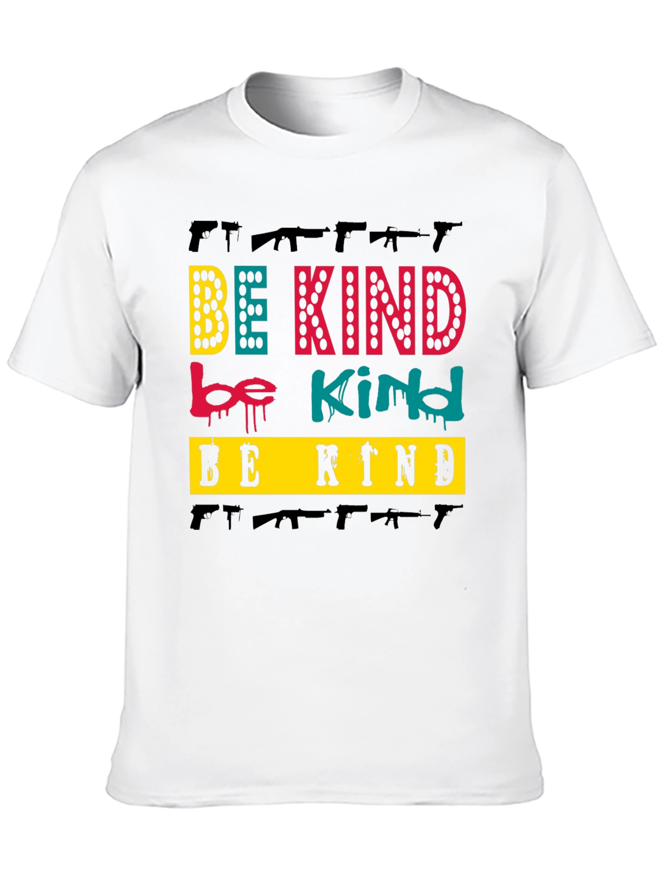 Black Be Kind T-Shirt Graphic Tee view 10