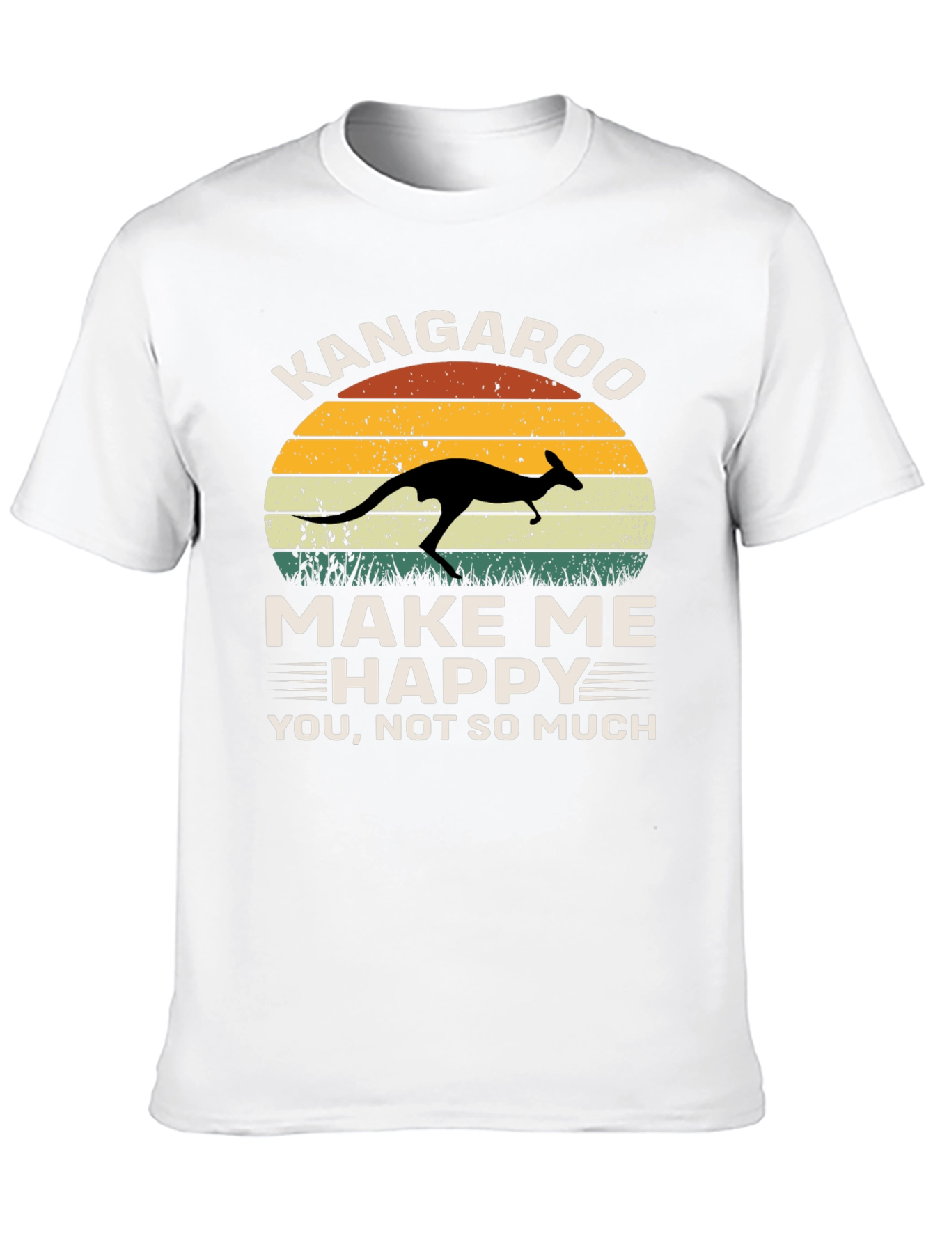Black Kangaroo Make Me Happy Graphic Tee view 10