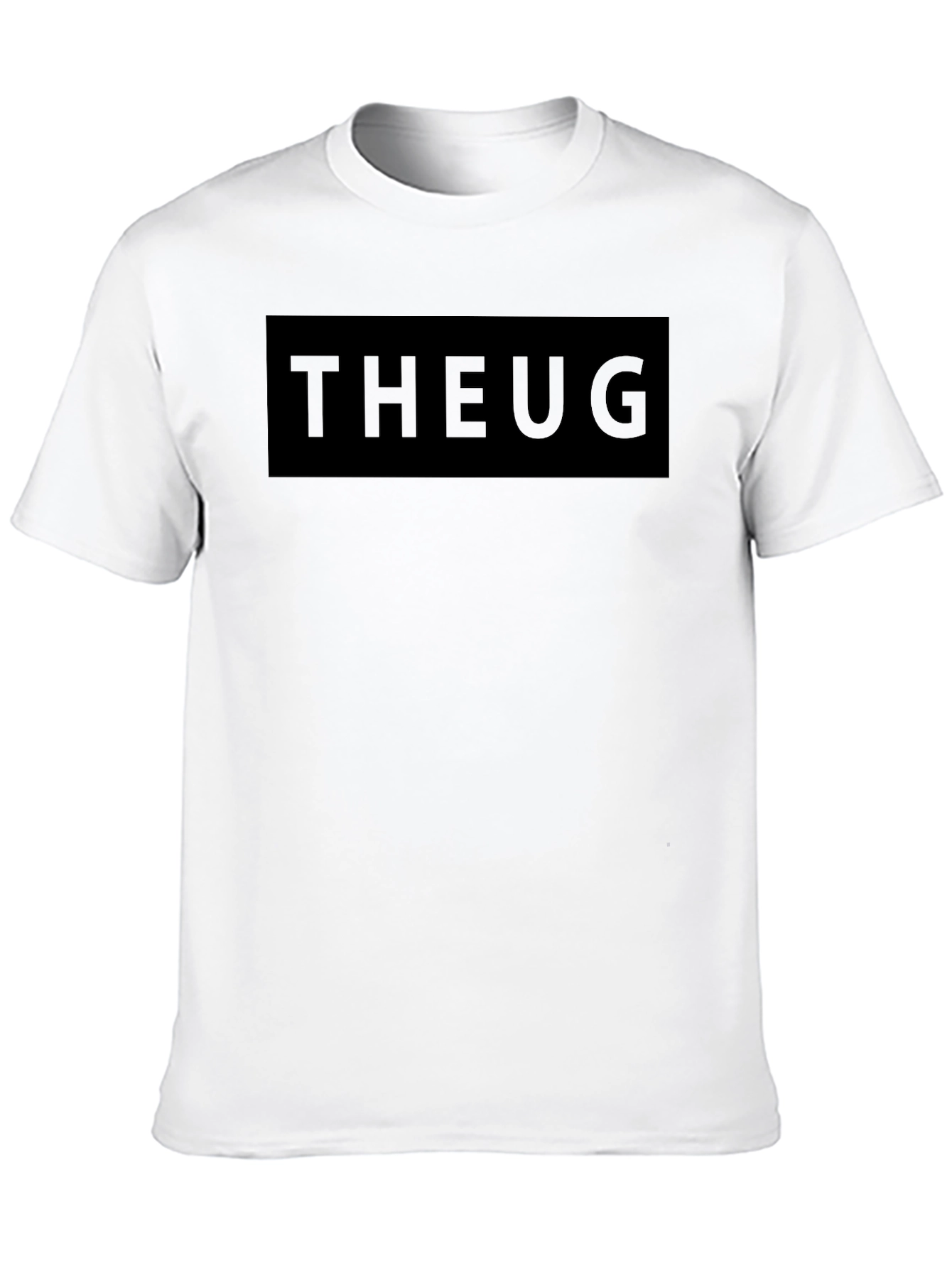 Black Minimalist THEUG Black Graphic Tee - Stylish Casual Wear view 10