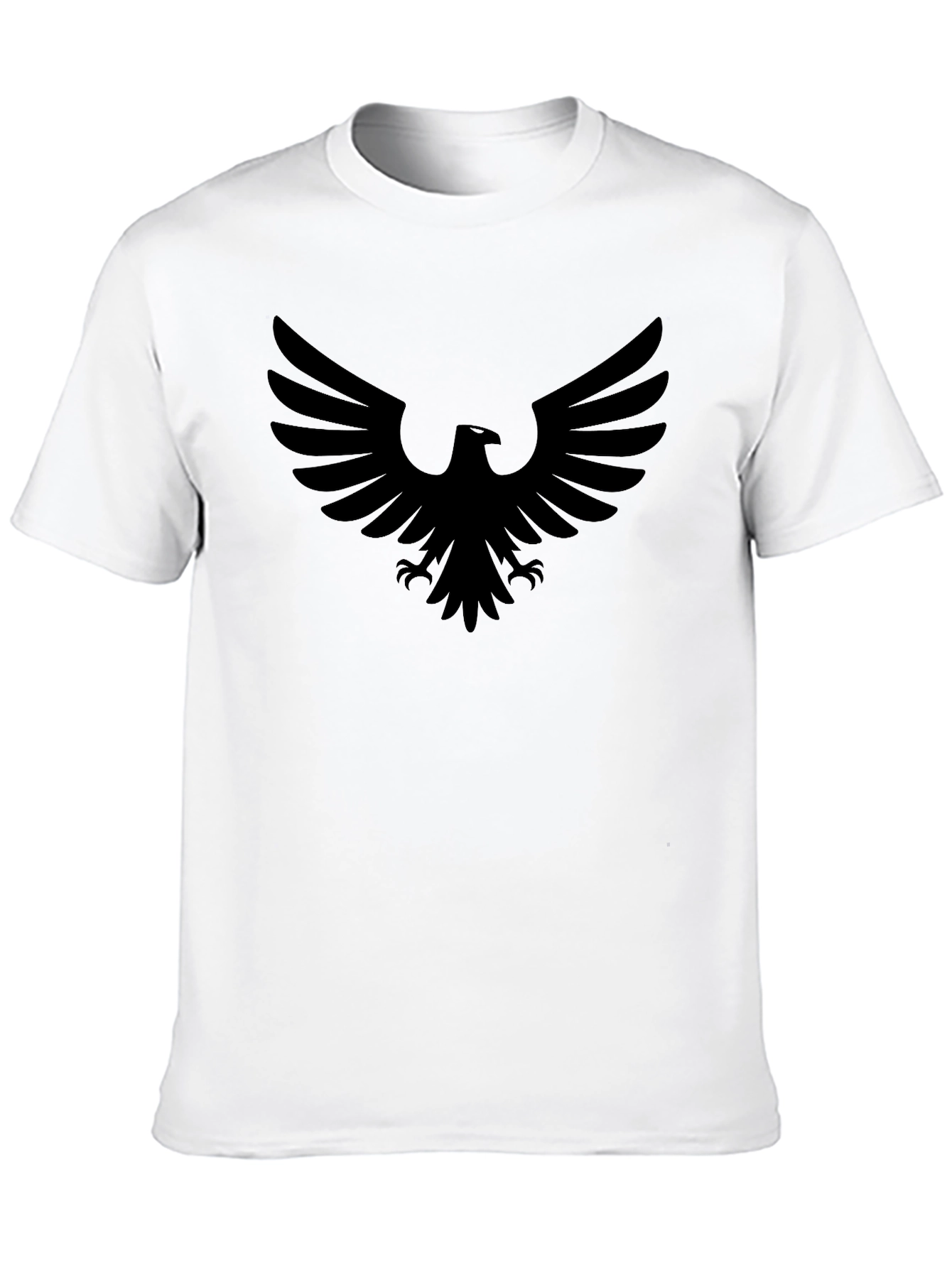 Black Black Eagle Graphic Tee - Men's Casual T-Shirt view 10