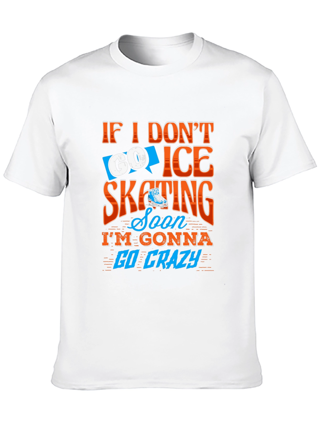 Black Ice Skating T-Shirt - Go Crazy Design view 10