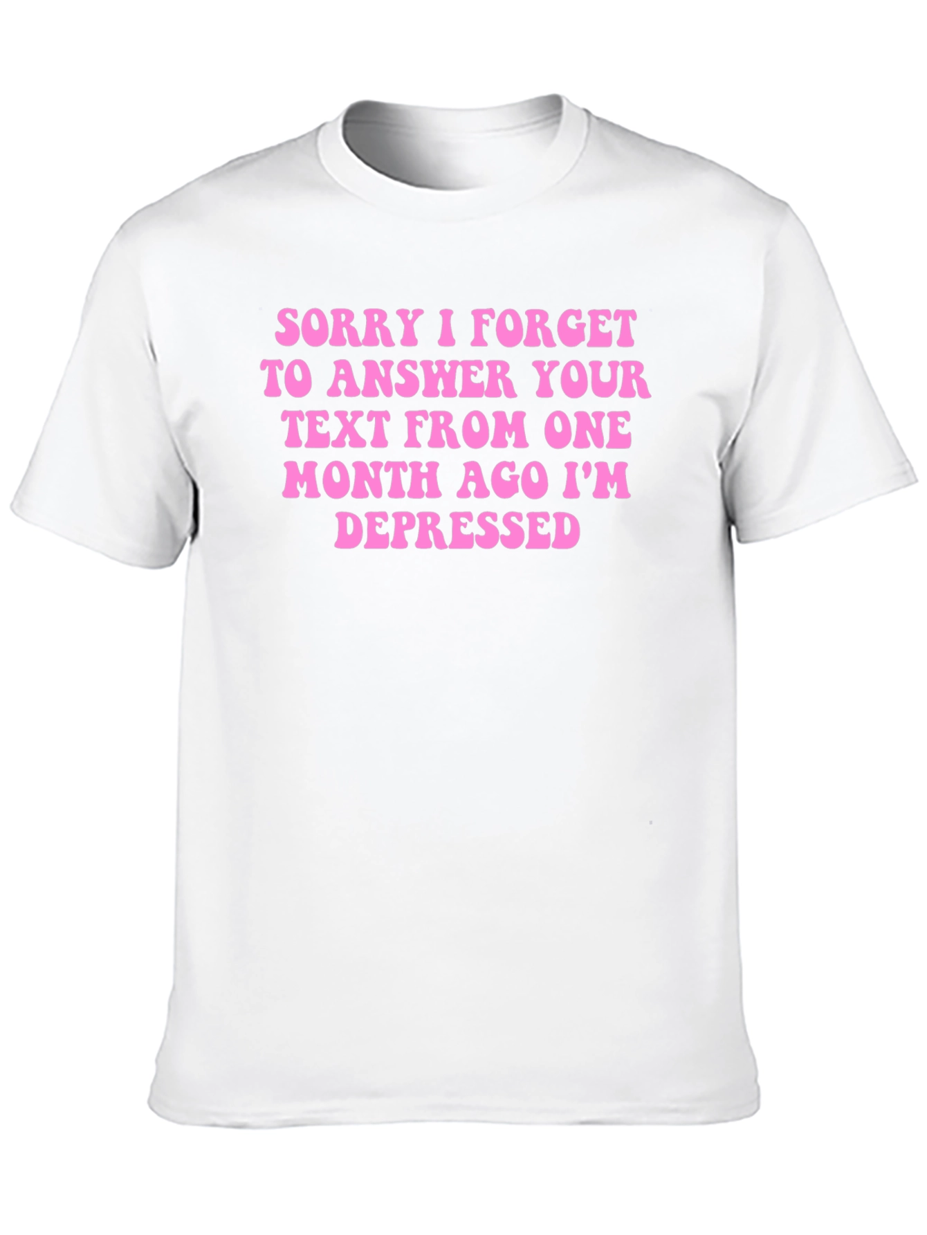 Black Sorry I'm Depressed T-Shirt view 10