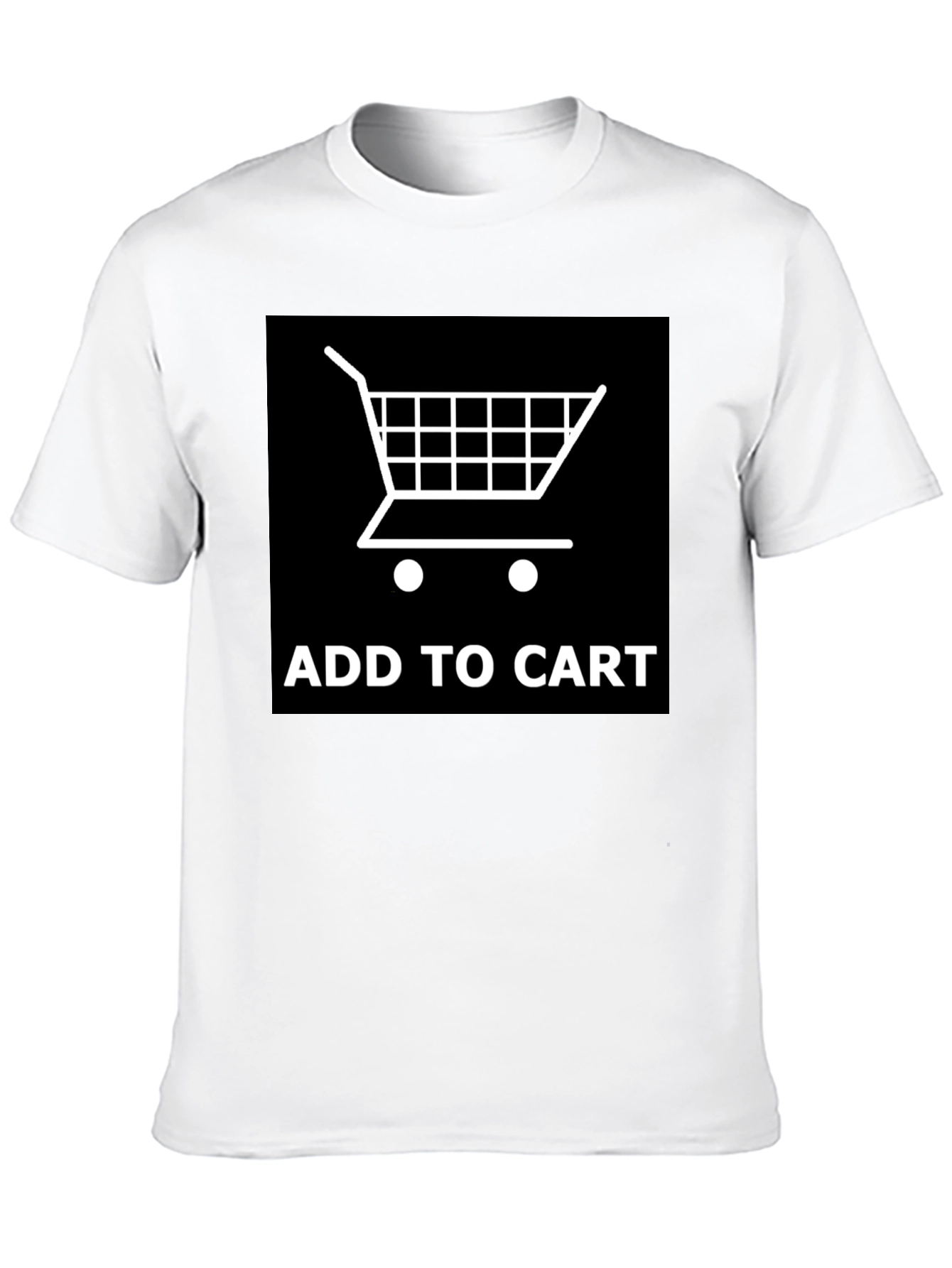 Add to Cart Graphic Tee - Shopping Cart Design - 10