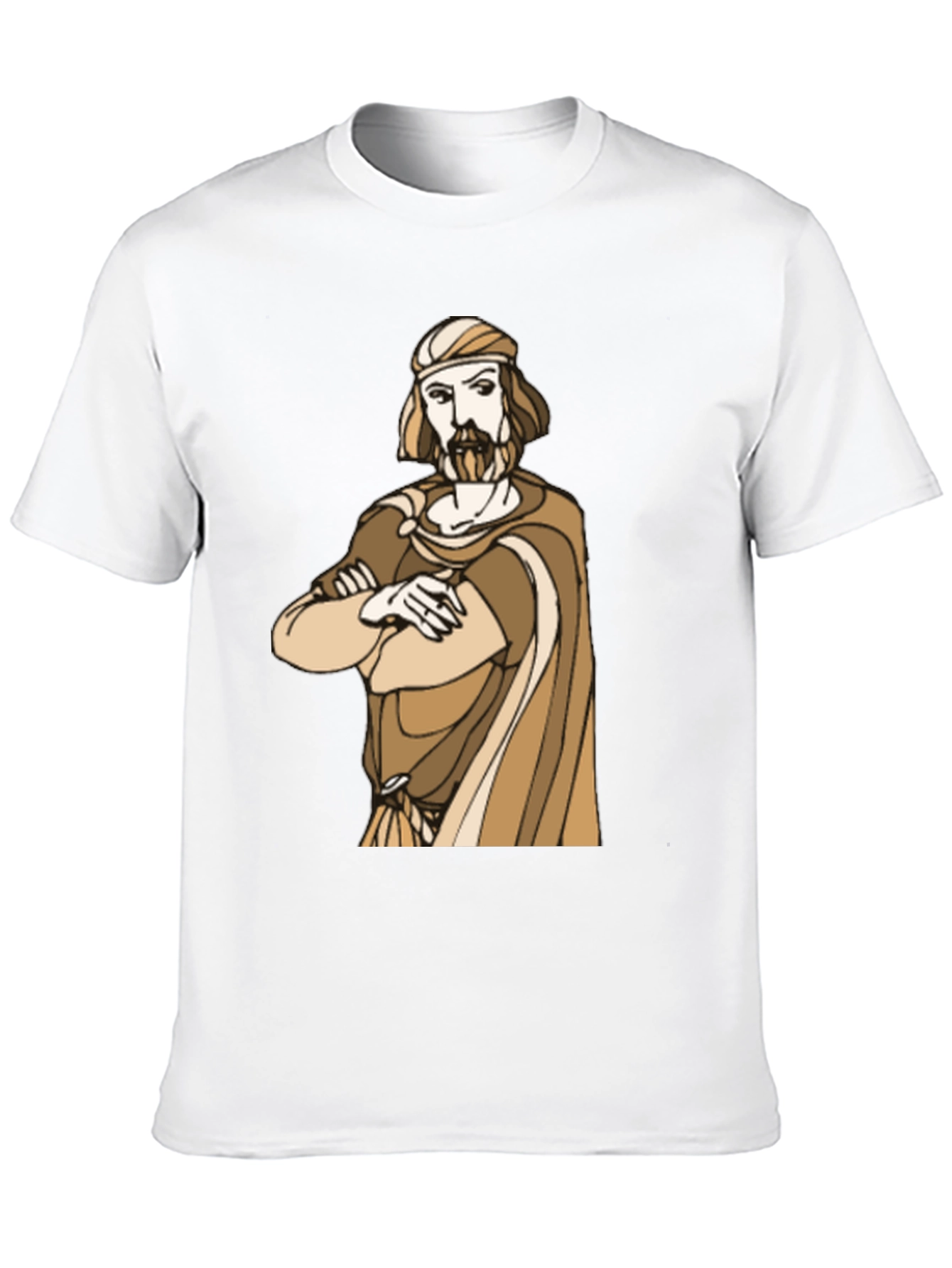 Black Ancient Philosopher Graphic T-Shirt - Unisex view 10