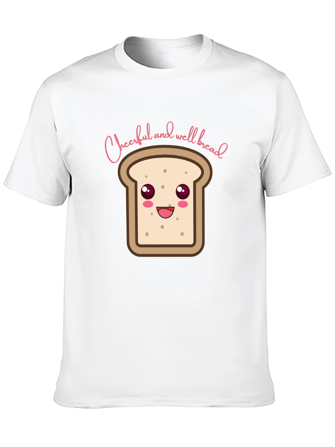 Black Cheerful and Well Bread T-Shirt - Black view 10