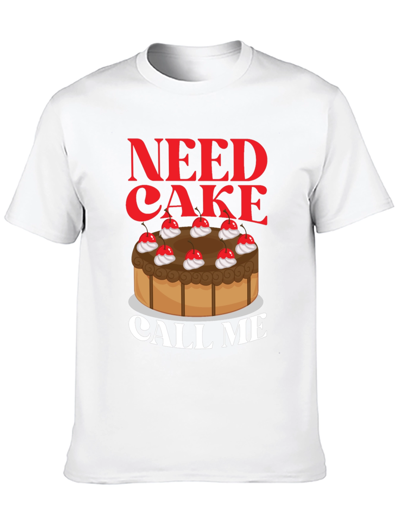 Black Need Cake Call Me T-Shirt - Sweet Tooth Tee view 10