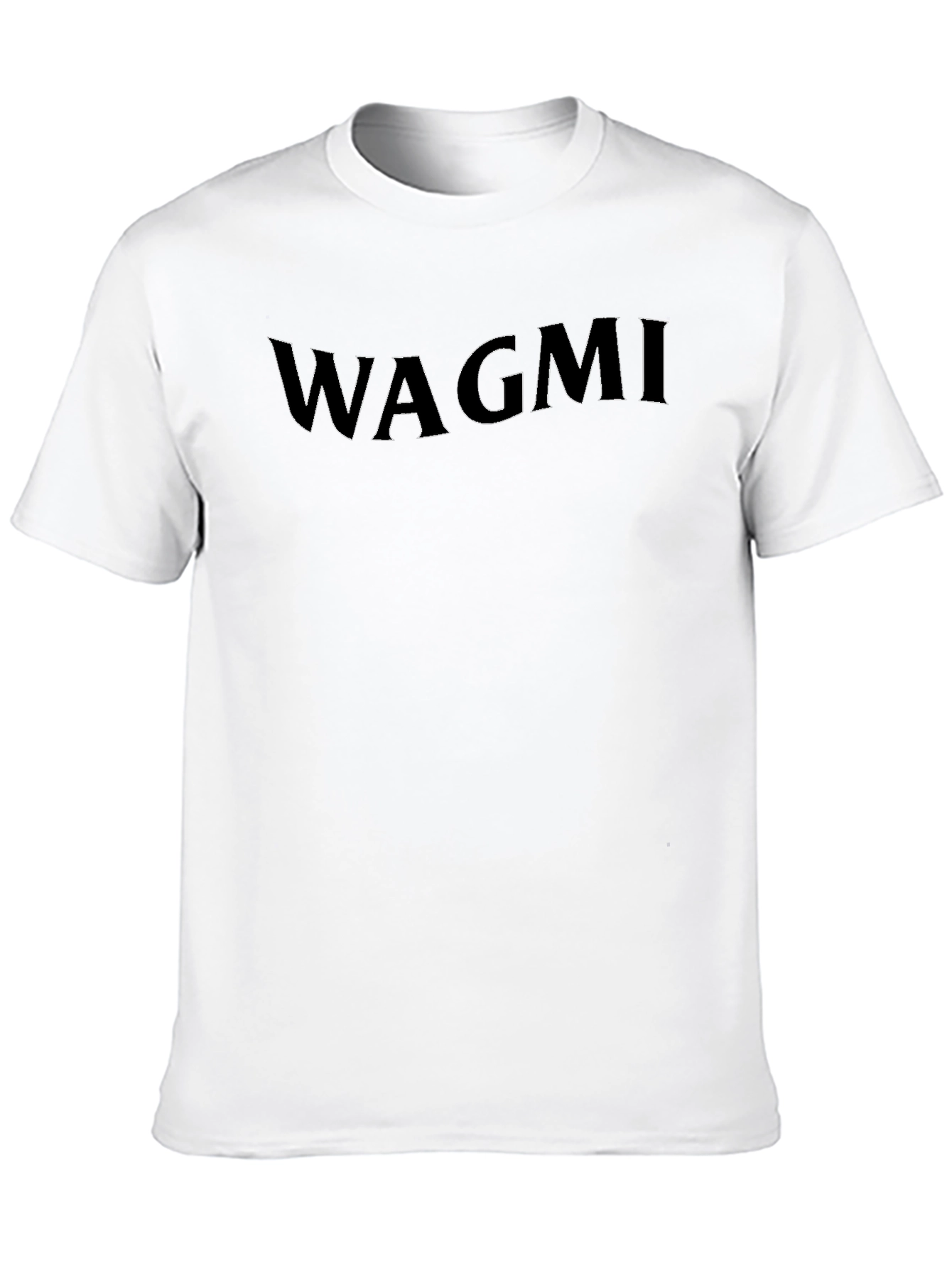 Black WAGMI Graphic Tee - Stylish Black Cotton T-Shirt view 10