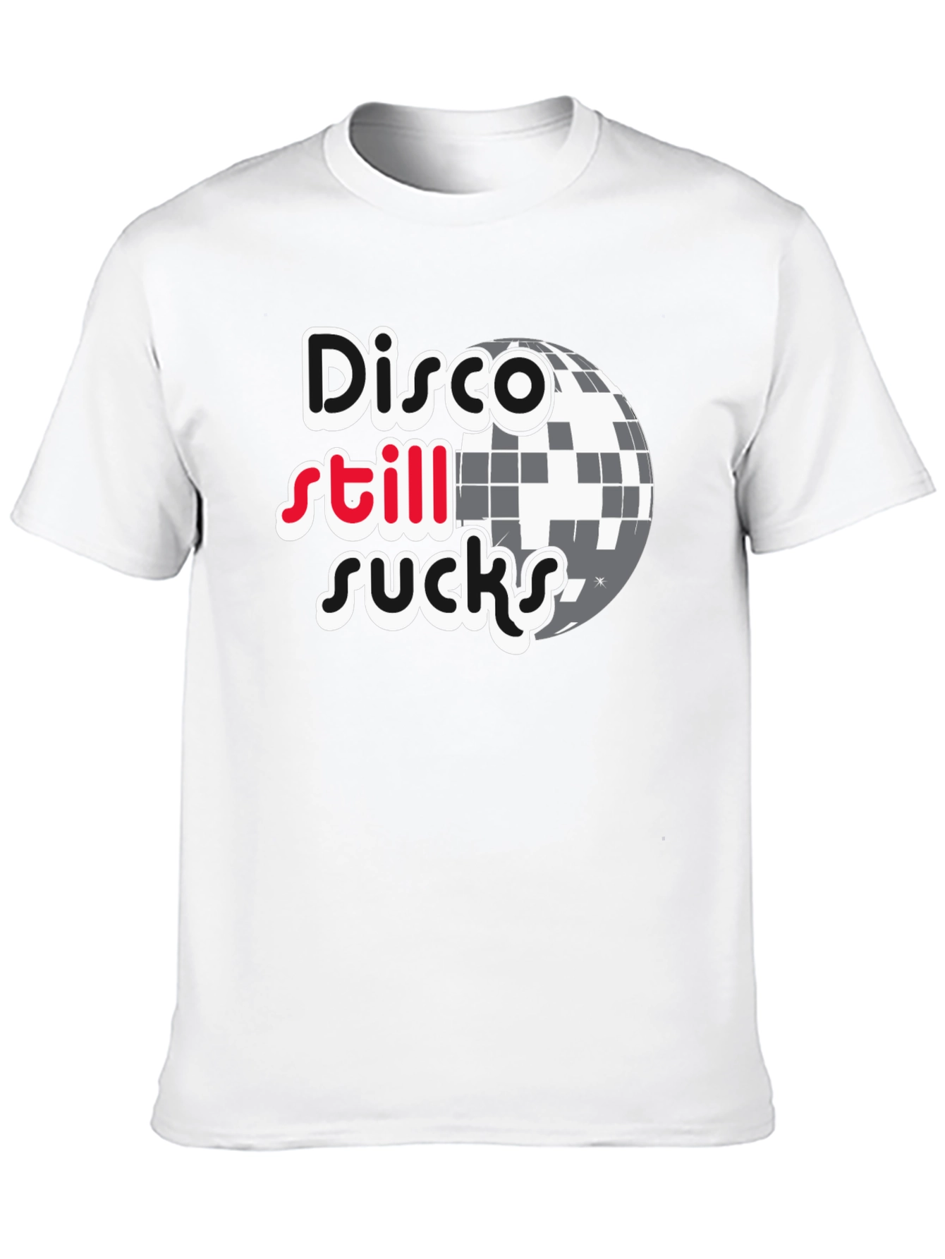 Black Disco Still Sucks Black T-Shirt view 10