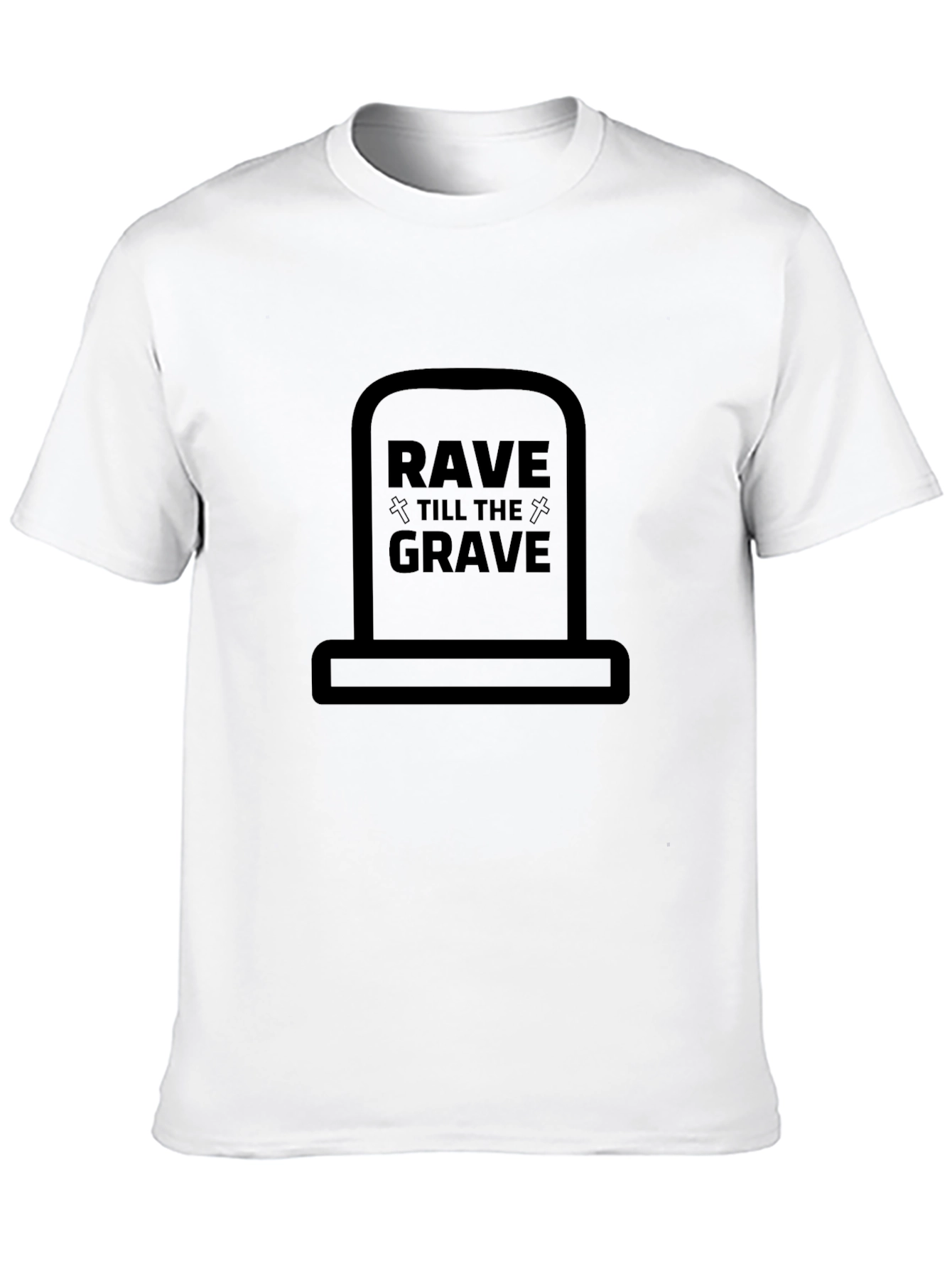 Black Rave Till The Grave Graphic Tee view 10